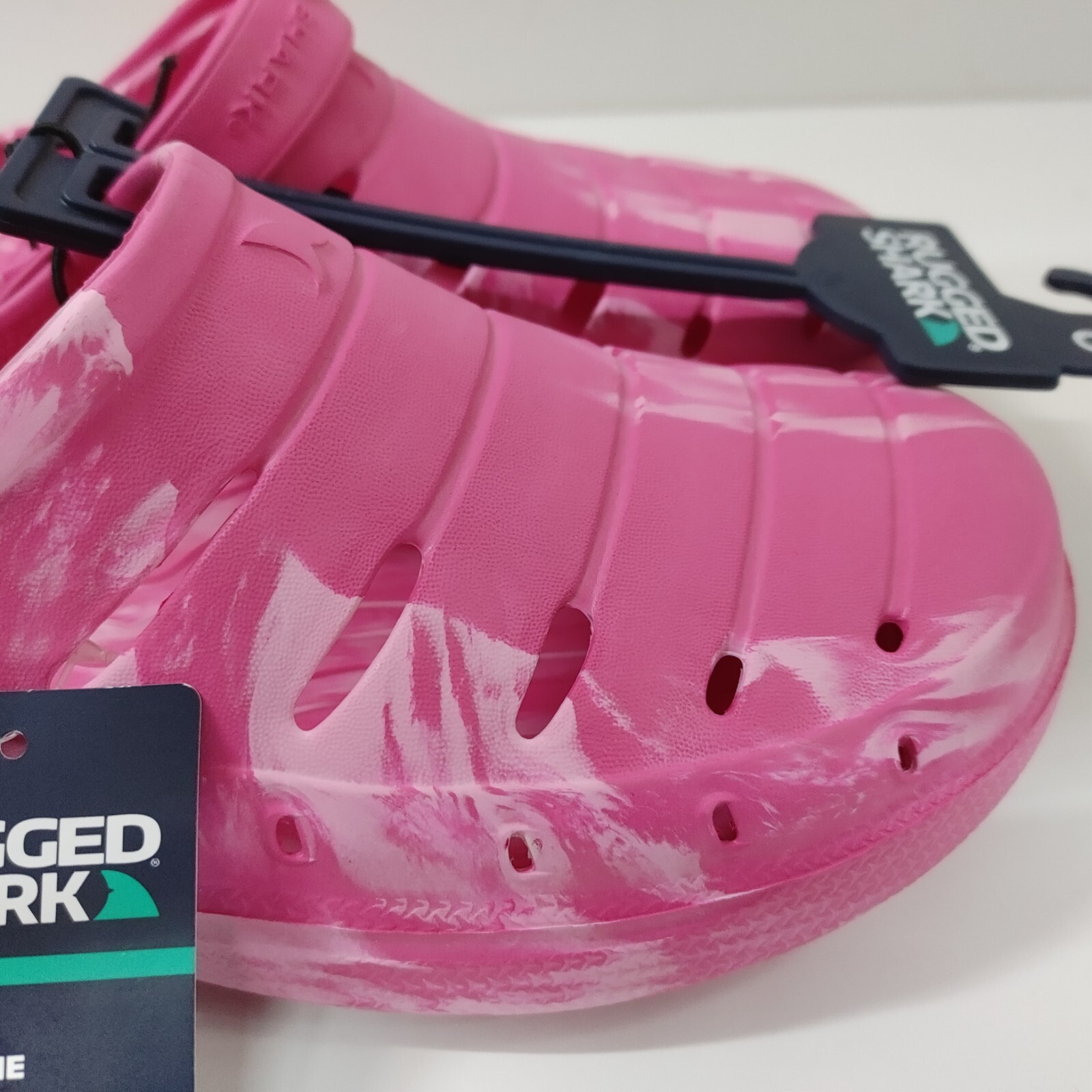 Rugged Shark EVA Foam clog Shoes Big Girls/Womens Size 6 Slip On Pink
