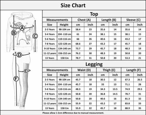 A2Z 4 Kids Girls Tracksuit Designer Unicron Xmas Legging Set New Age 7 to 13 Yrs