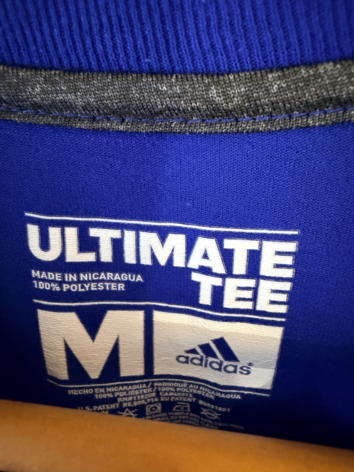 Adidas NBA Golden State Warriors Ultimate Climalite Dri-Fit T-Shirt Men’s Medium