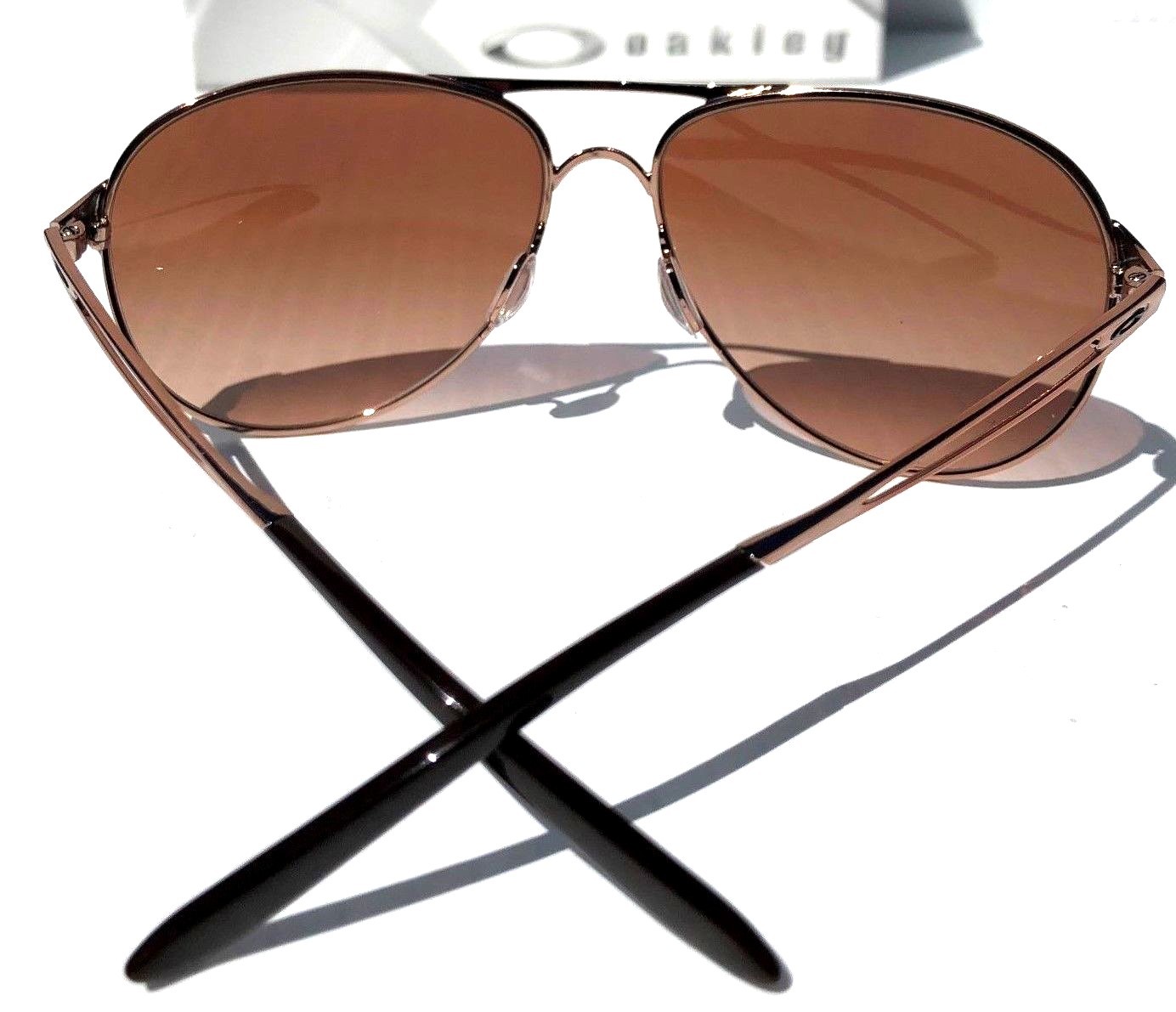 NEW* Oakley Caveat POLARIZED Galaxy Rose Gold 60mm Aviator Womens Sunglass 4054