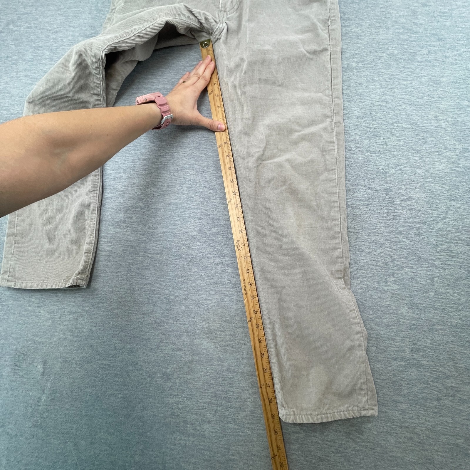 J Crew Pants Mens 31×30 Gray The Sutton Chino Corduroy Straight Leg Slim