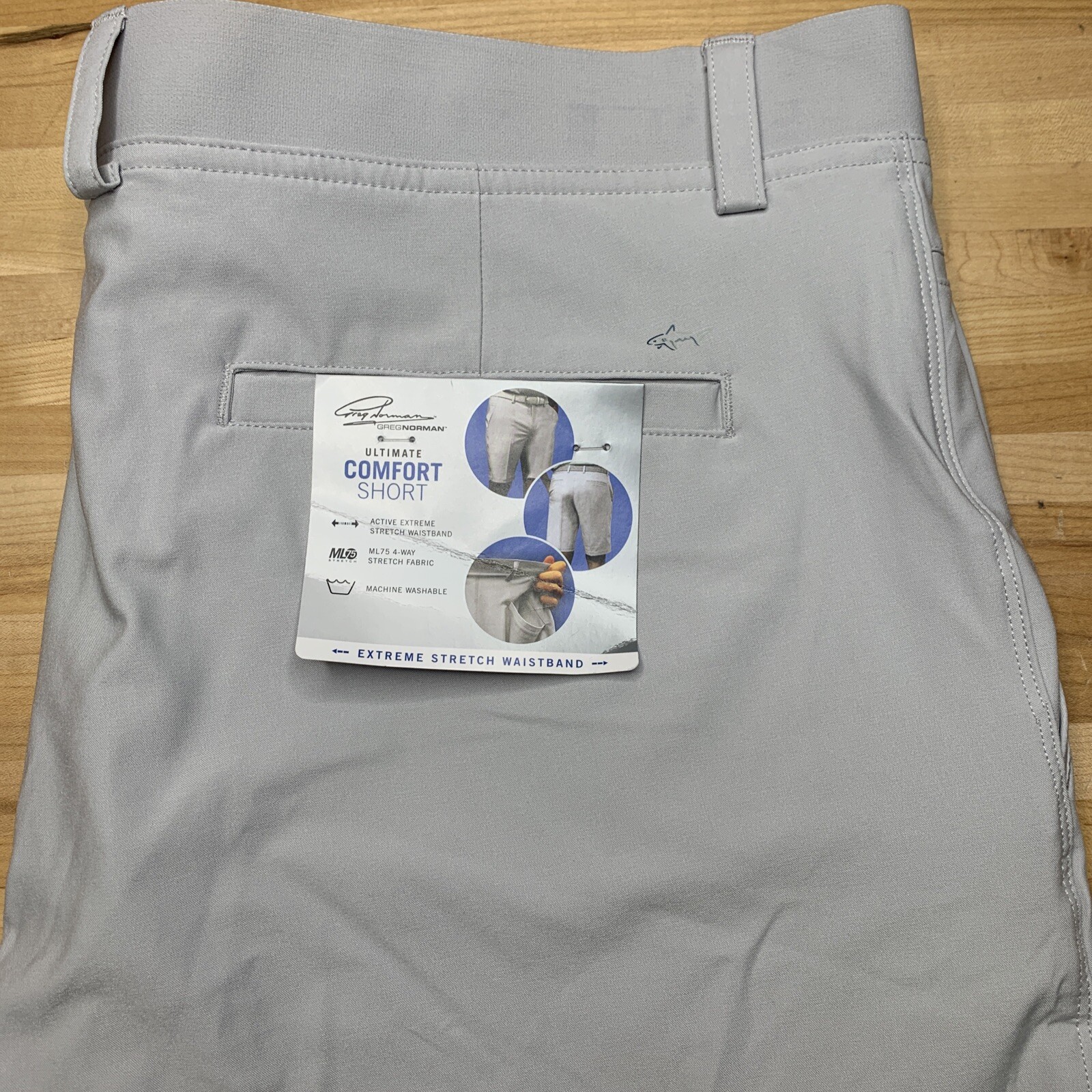 NEW Men’s Greg Norman Ultimate Comfort Shorts ML75 Stretch Stretch Waistband