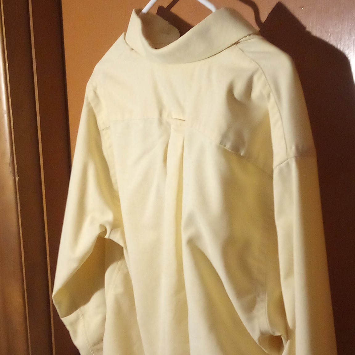 Stafford Essentials Men’s 15.5 34/35 Yellow Solid Oxford Classic Fit Dress Shirt
