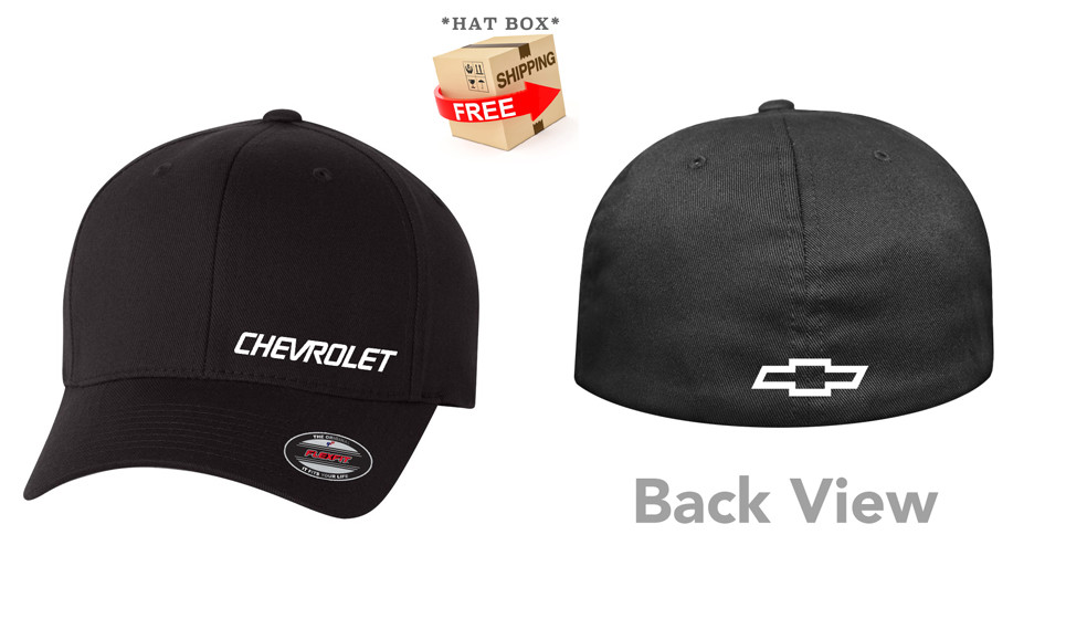 CHEVROLET CHEVY MOTOR FLEXFit HAT ***FREE SHIPPING IN A BOX***