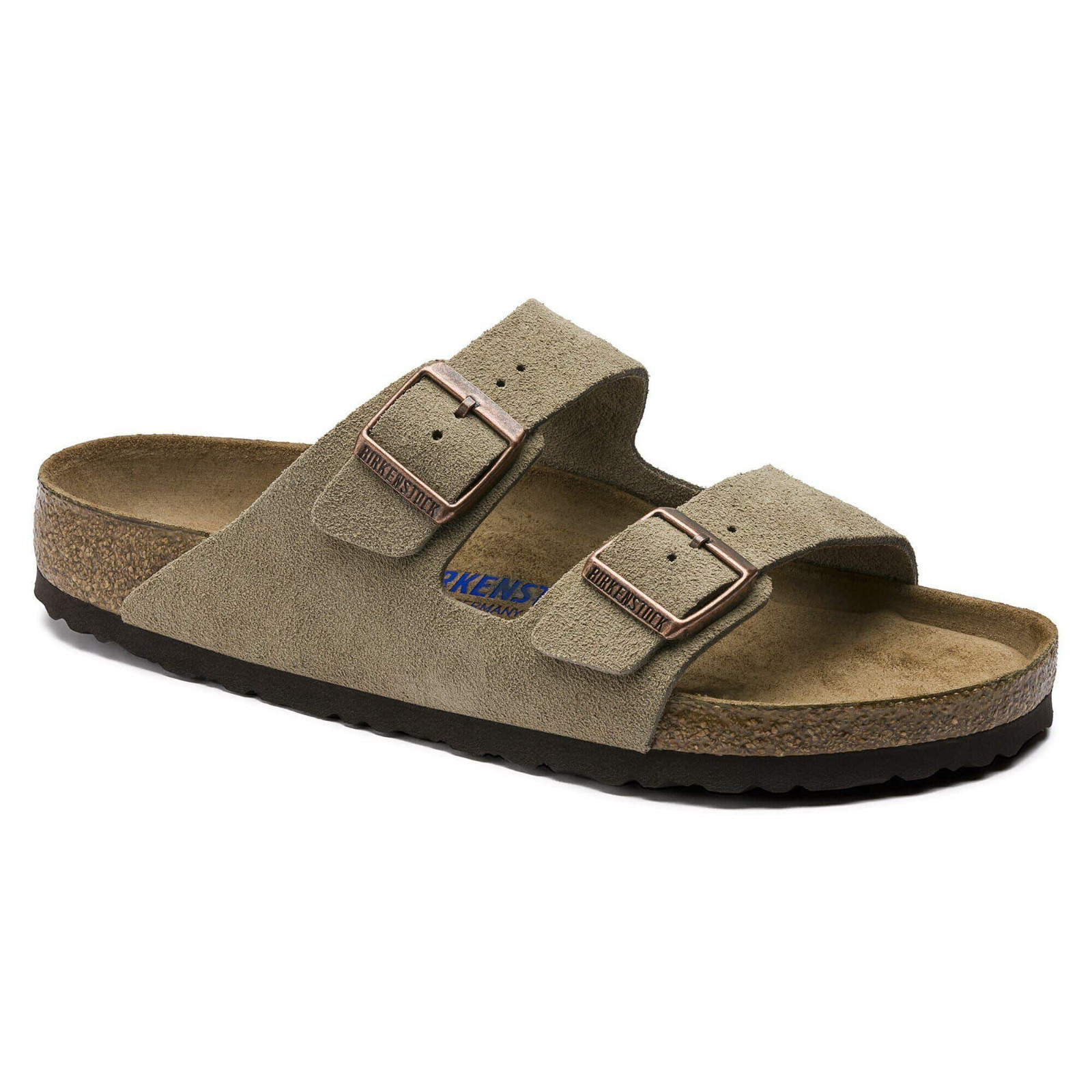 Birkenstock Arizona Taupe Soft Footbed Suede Leather unisex Select EU37-45