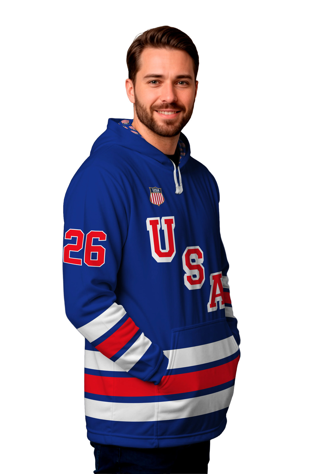 USA Hockey Shield 2026 Replica Jersey Blue Hoodie