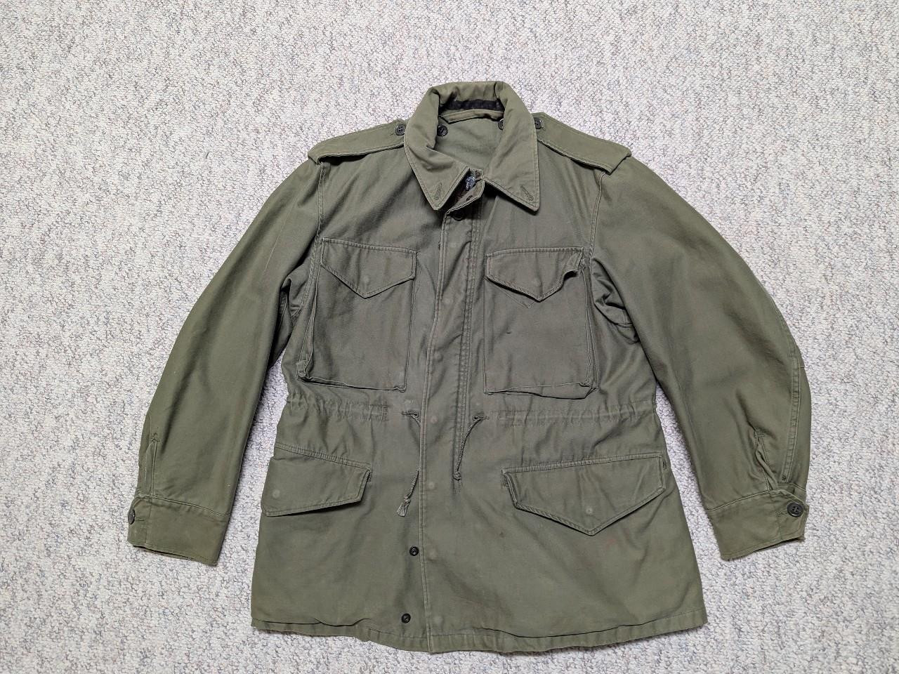 vintage m1943 us army 40 field jacket MILITARY green WWII korean war M43 coat