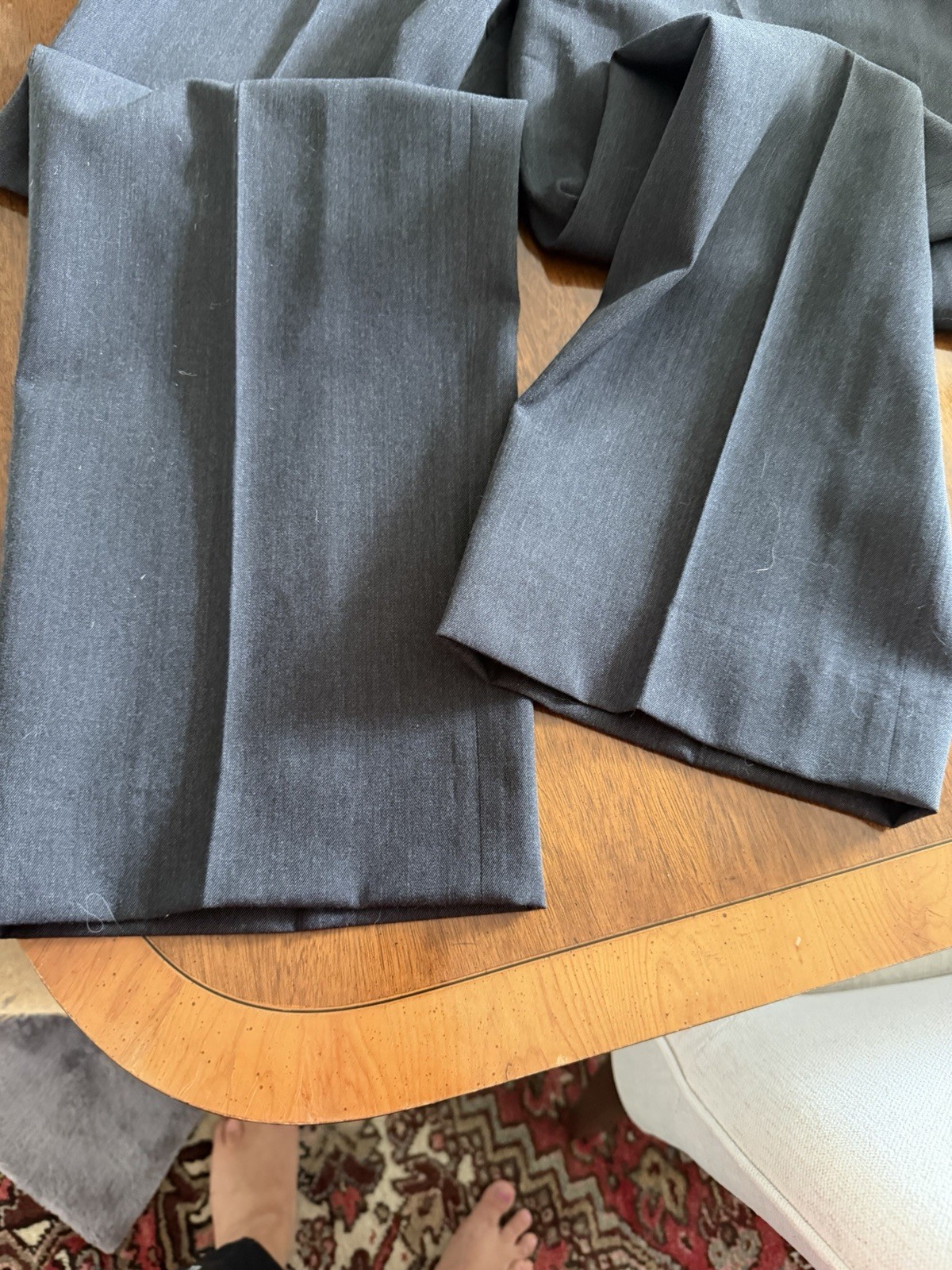 BROOKS BROTHERS Gray PRINCE OF WALES Wool PANTS 35×34 TROUSERS Made in Italy VTG