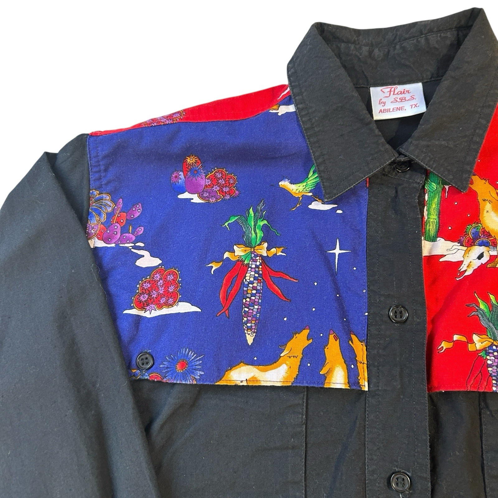 Western Long Sleeve Shirt Womens Size L