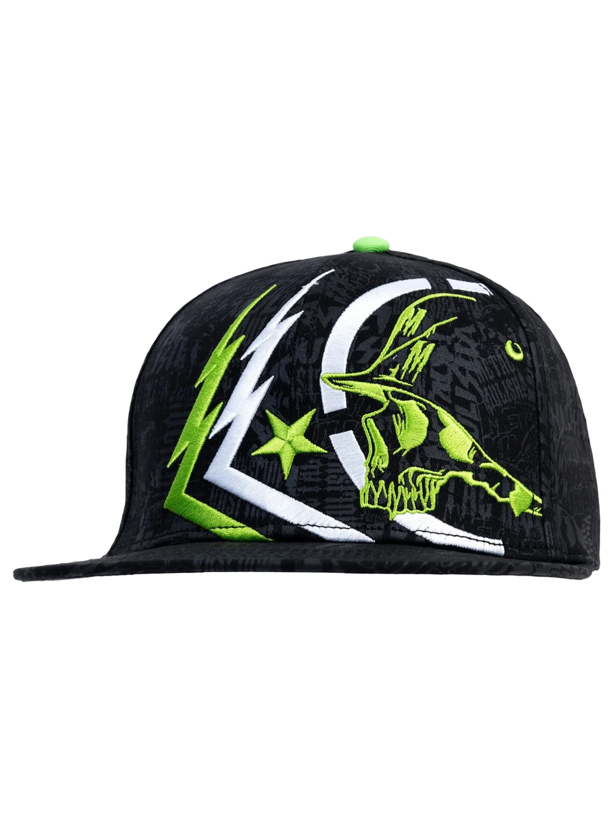 Metal Mulisha Men’s Ghost 3 Flex Hat Motocross Skull and Helmet FMX Baseball Cap
