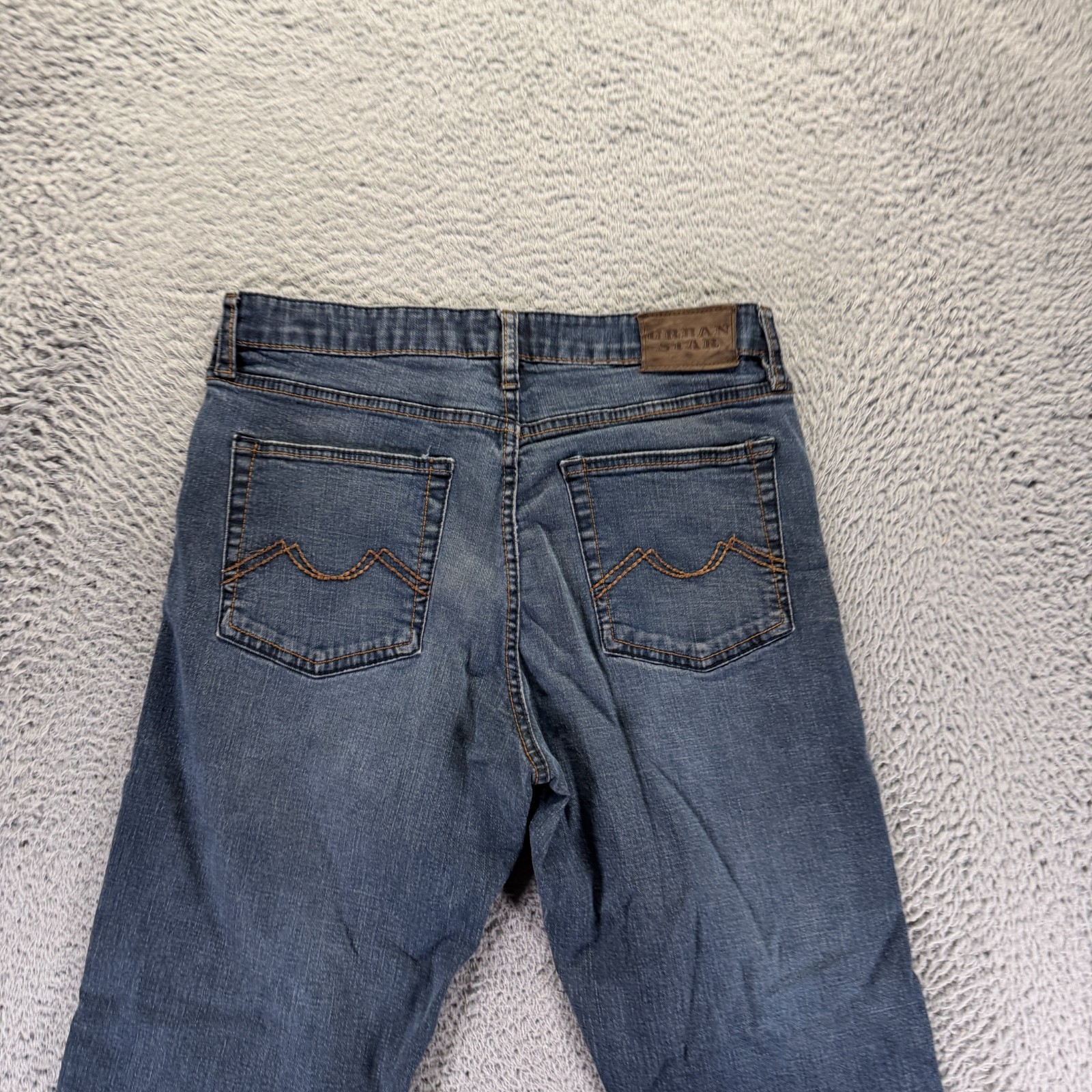 Urban Star Jeans Men 30×29 Blue Cotton Denim Straight Leg Faded Workwear Utility