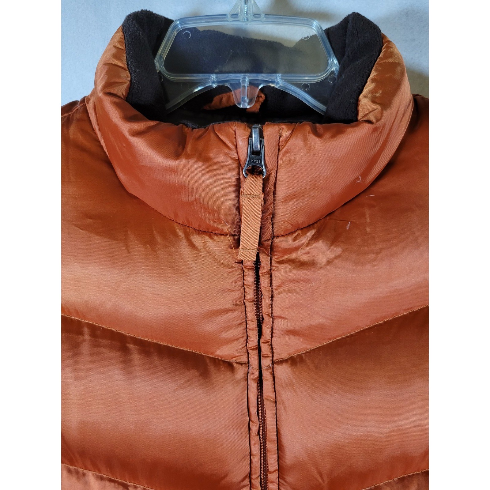 Eddie Bauer Jacket Gold Womens Size PS EB650 Down Puffer Quilted Lightweight