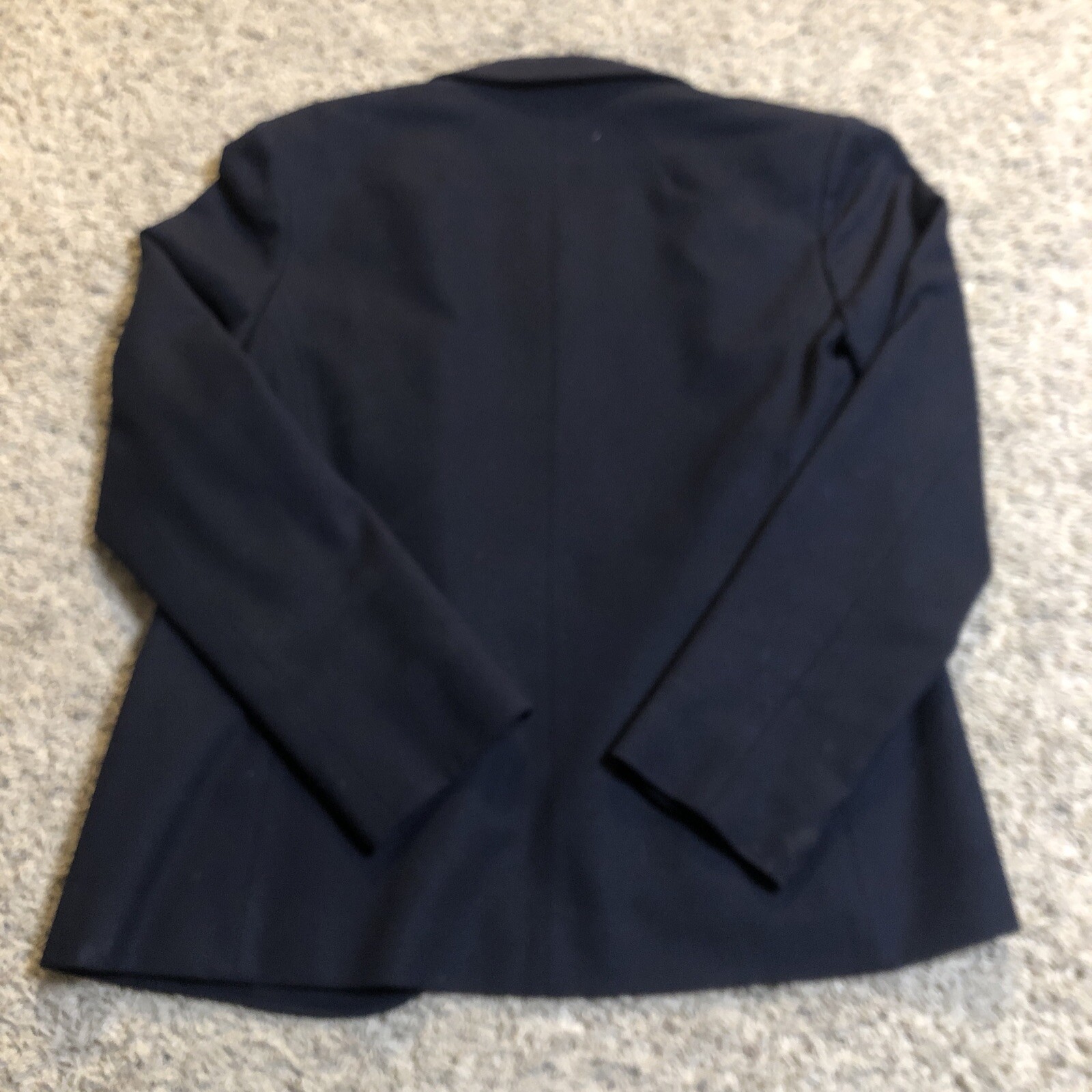 Vintage Pendleton Blazer Coat Womens M Medium Black Virgin Wool Missing Button