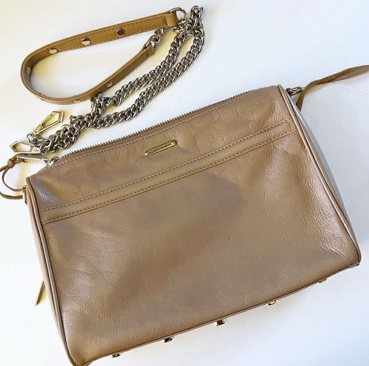 Rebecca Minkoff MAC Leather Crossbody Bag, Brown