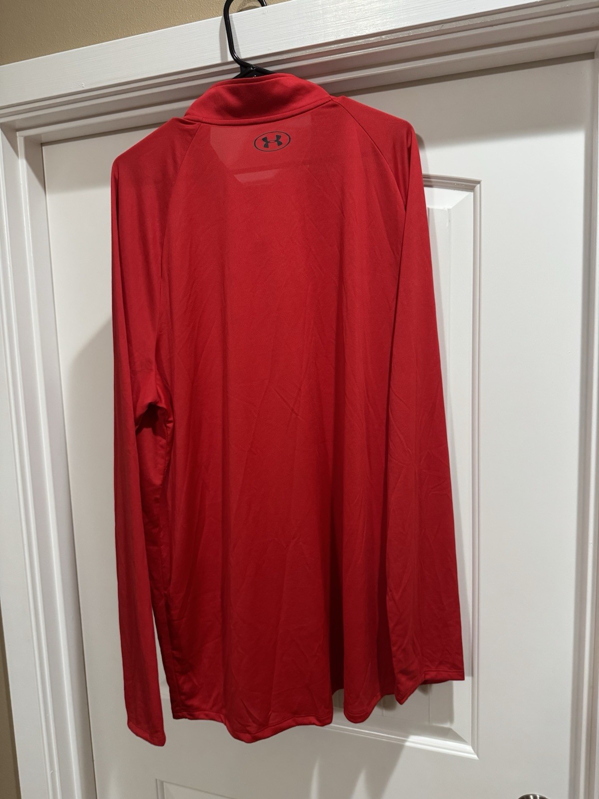 Under Armour UA Tech 2.0 Lightweight 1/2 Zip Mock Neck Pullover Red 3XLT