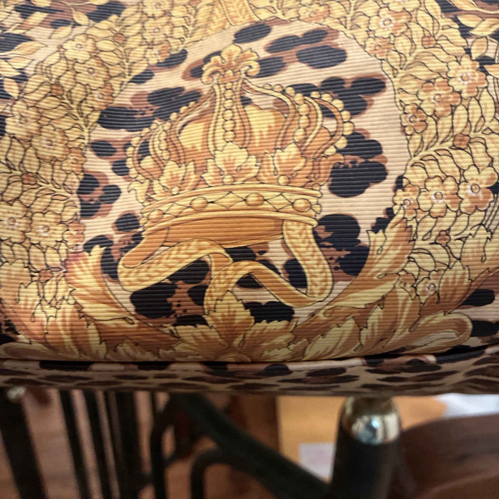 Authentic Vintage Gianni Versace Yellow Baroque Leopard Print Speedy, Shades Lot