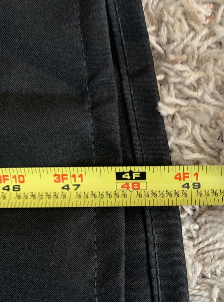Black Graduation Gown Worn Once, Zip Front, 47.5″ Shoulder to Bottom