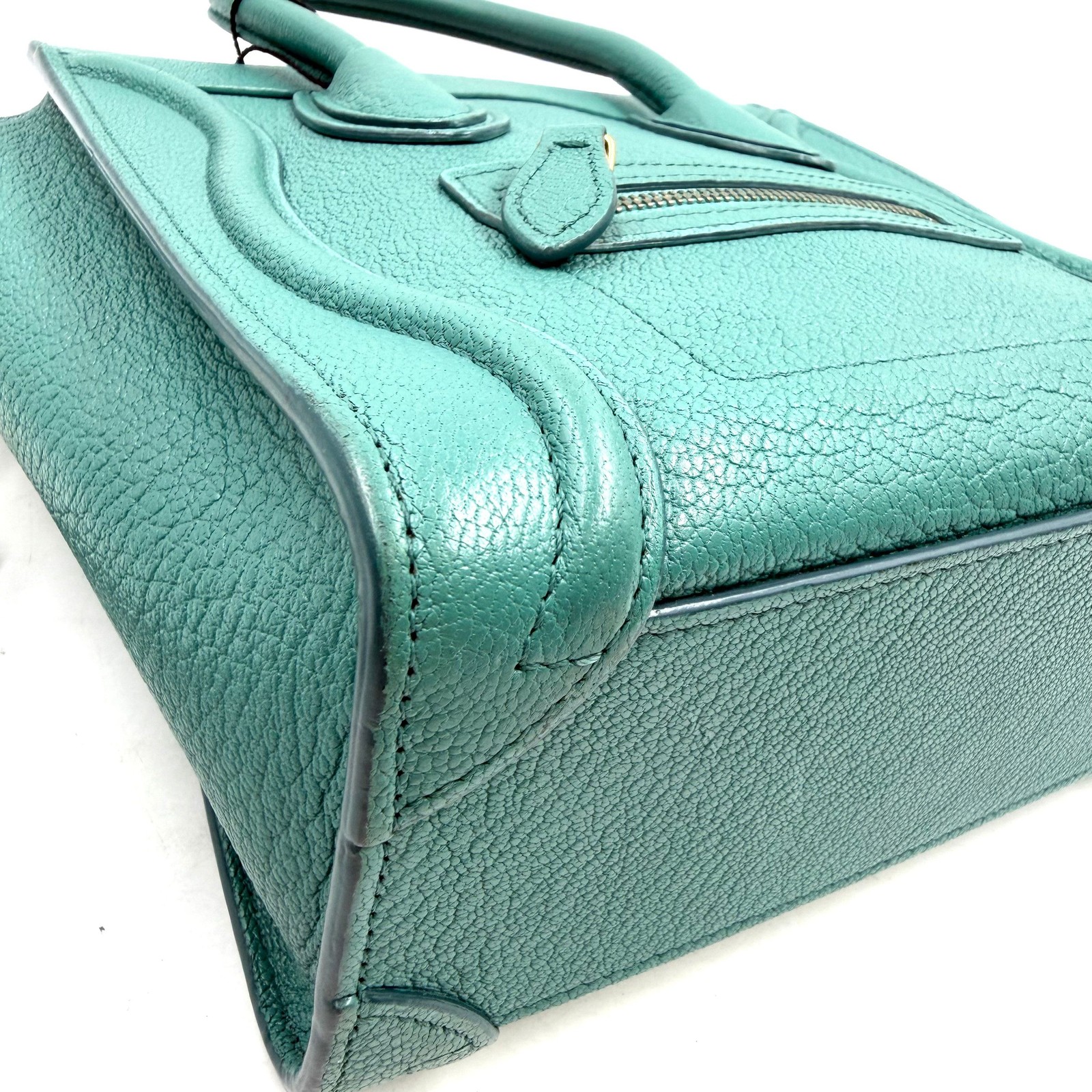 1821 Pre-owned Celine Nano Luggage pebbled leather handbag 26.03.03