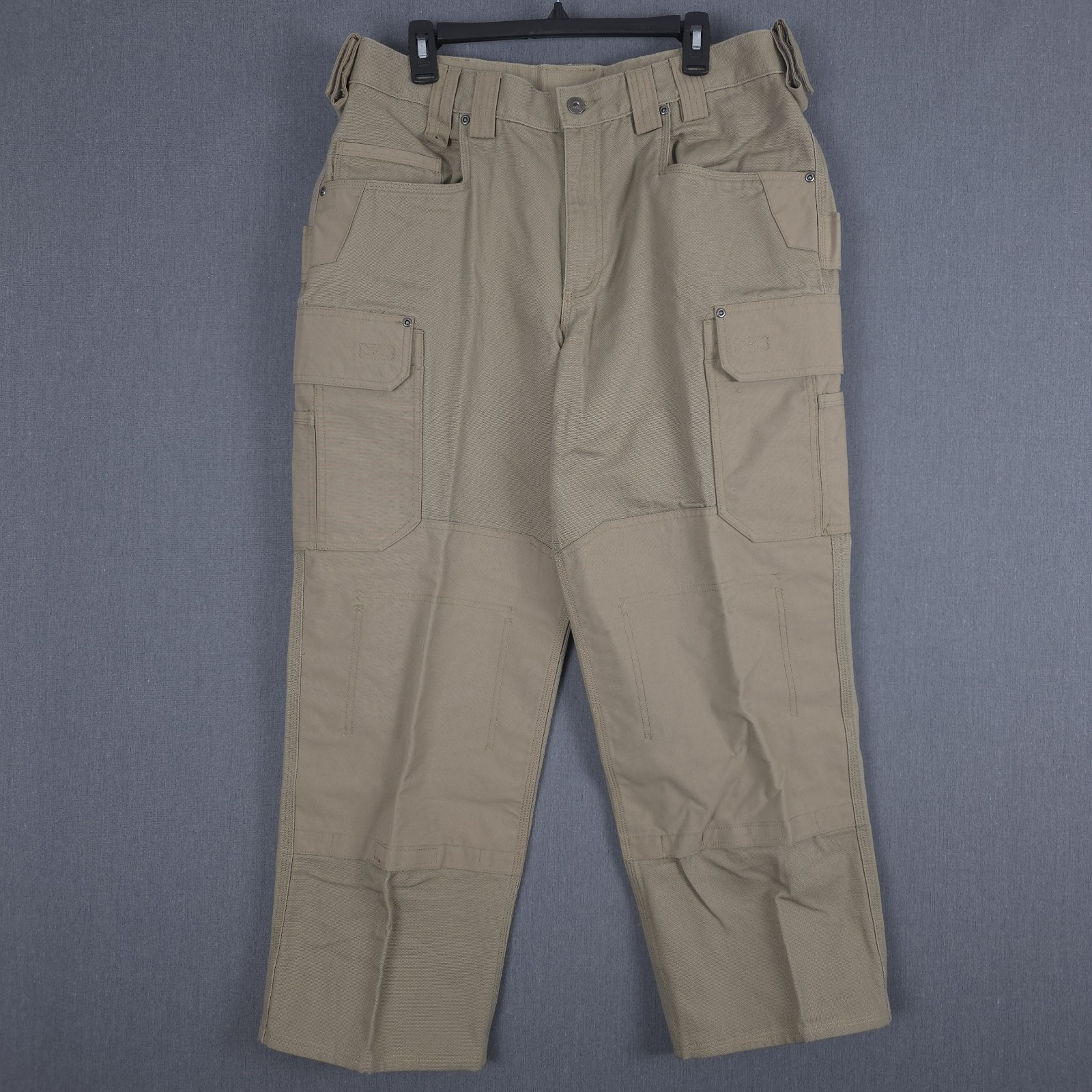 Duluth Ultimate Fire Hose Cargo Pants Mens 38×32 (Fits 35×29) Double Knee Work