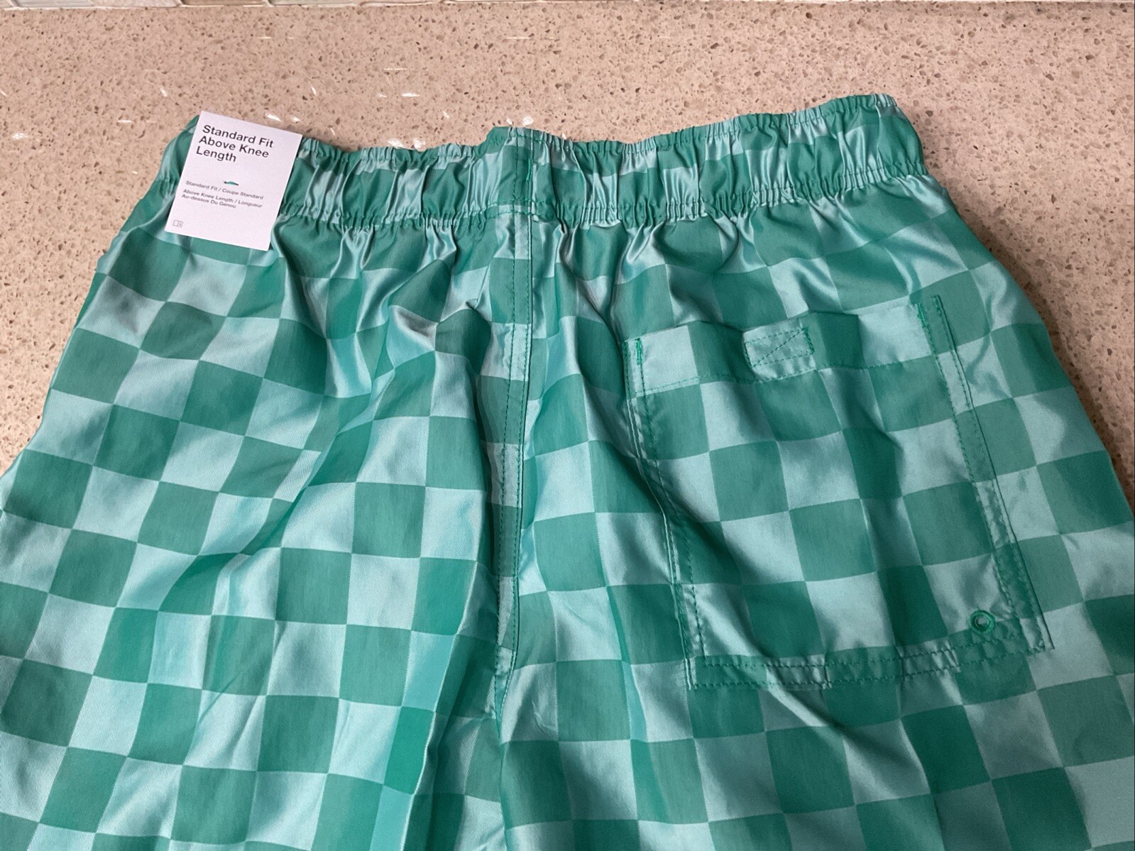 Nike Shorts Checkered Club Flow Casual Athletic Sz Small Green FN3098-365 New