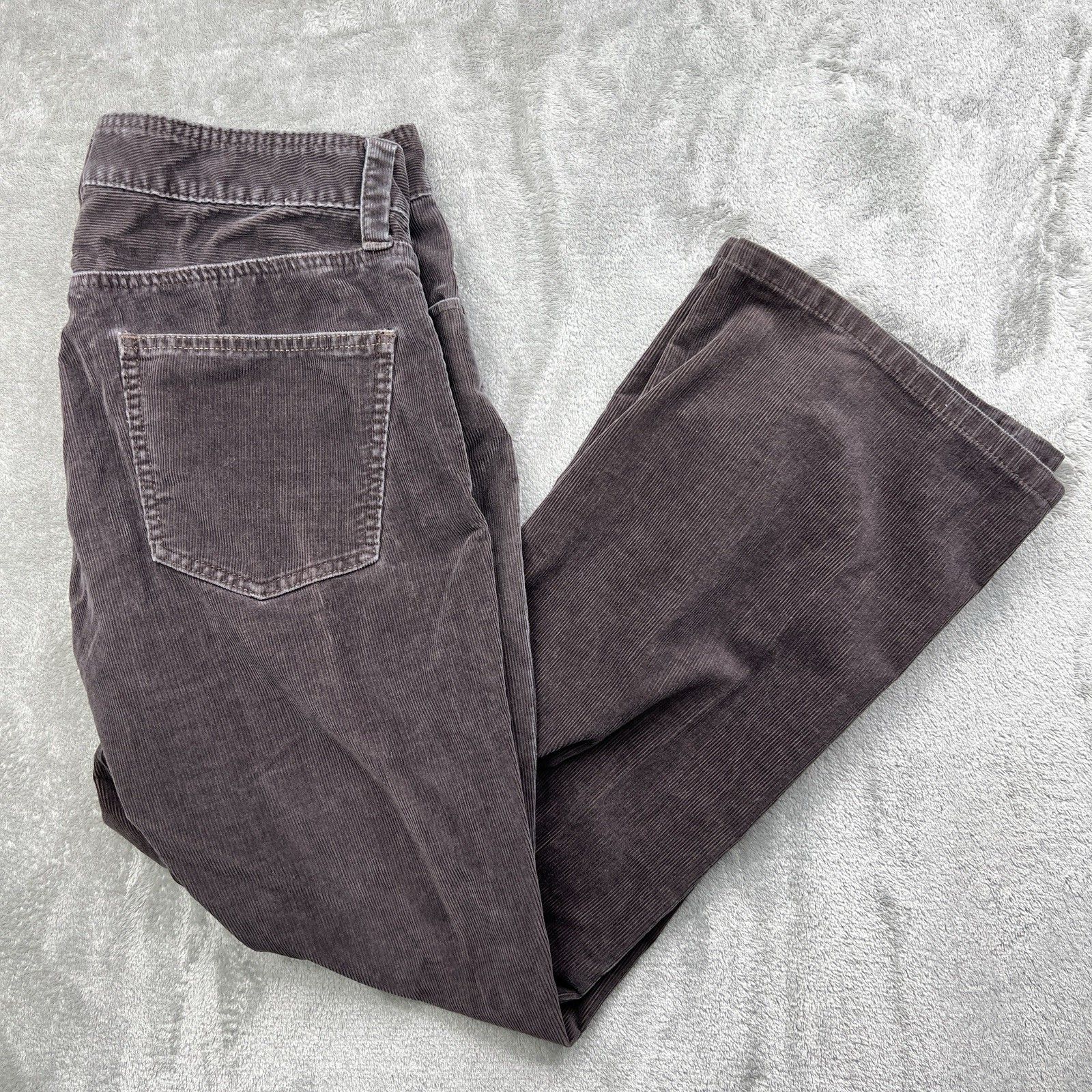 Gap Corduroy Pants Women’s 12A Boot Cut Brown Cotton Poly Spandex Blend 32×26