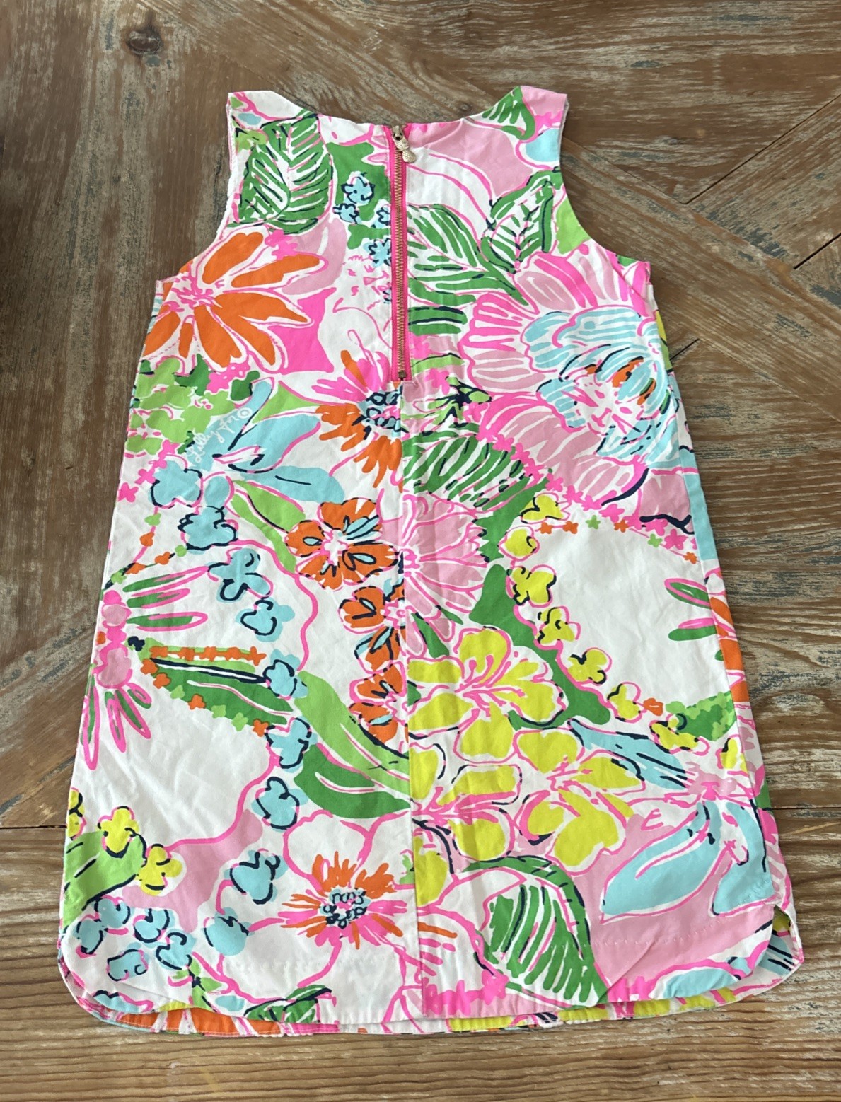 Lilly Pulitzer Girls Nosey Posey Floral Shift Dress S 6/6X