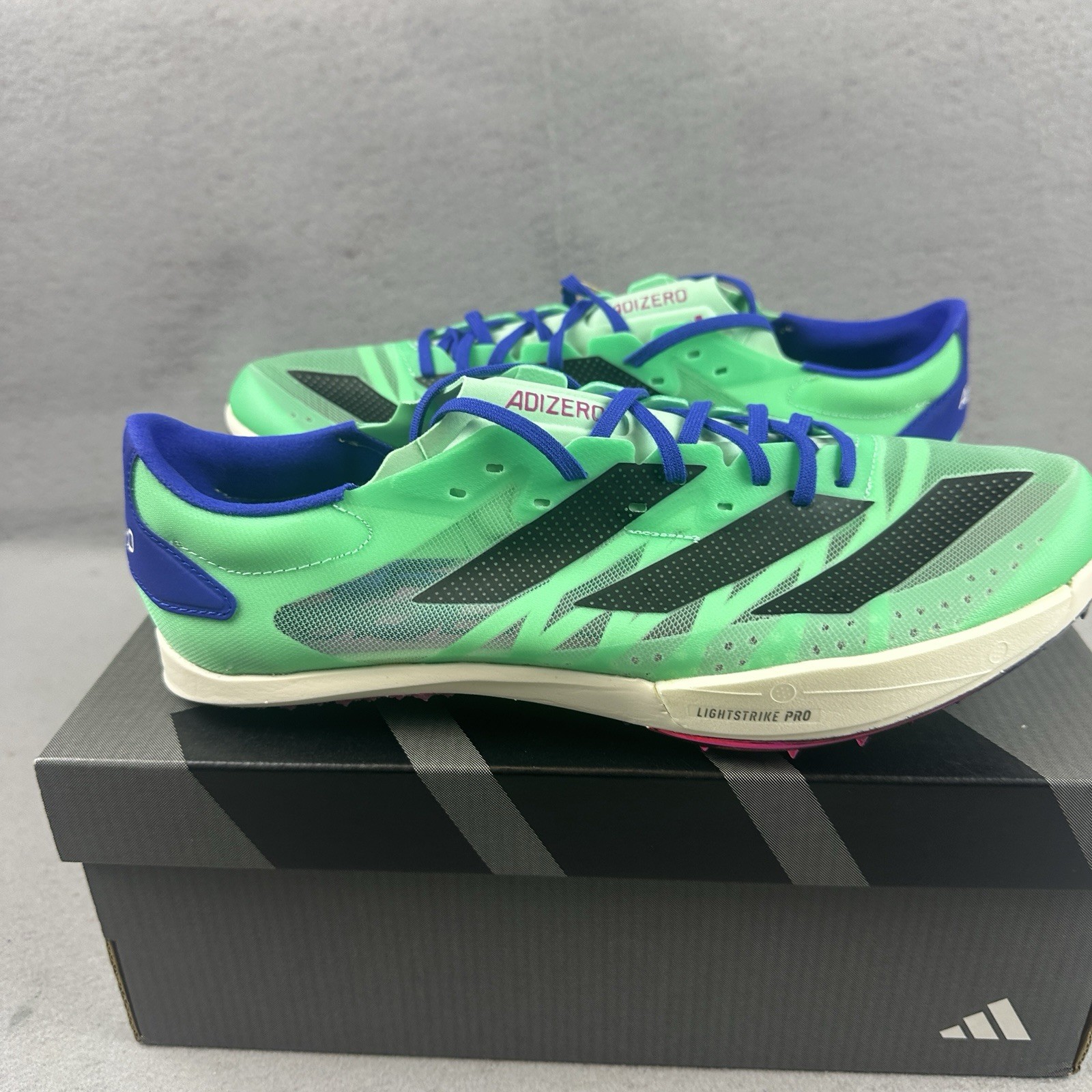Adidas Adizero Ambition Distance Spikes Cleats Mens 8.5 Women 9.5 GV9068 New Box