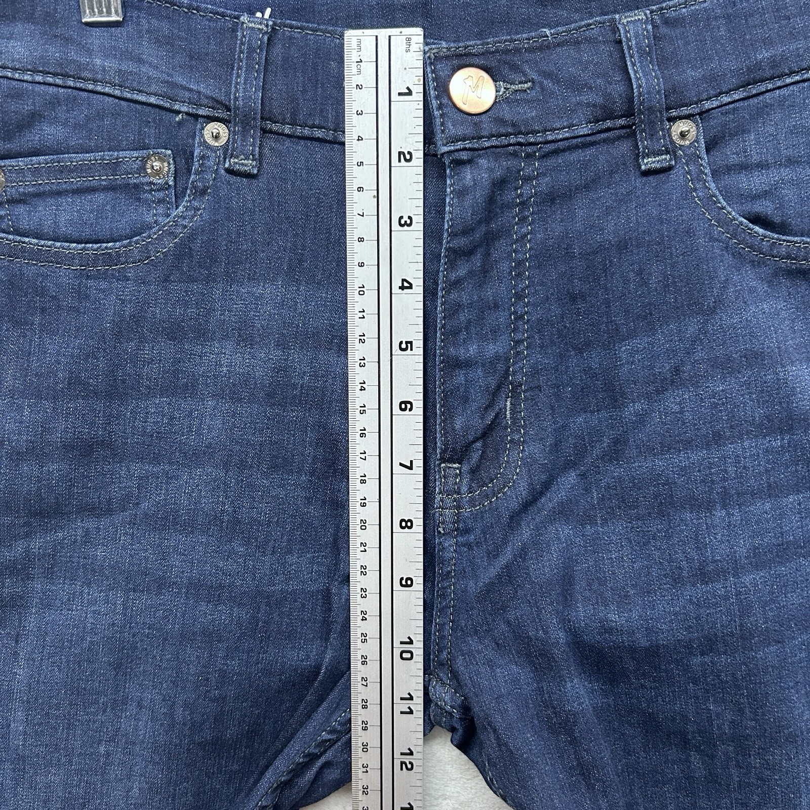 Mugsy Fultons Jeans Men’s 32×34 Blue Denim Stretch 5-Pocket Casual FLX3NFU.