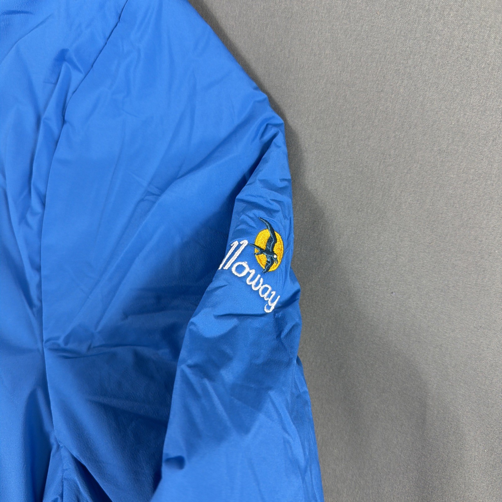 G/Fore G4 Golf Jacket Sleeve Logo Large Racer Blue Nylon Polyurethane MSRP $360