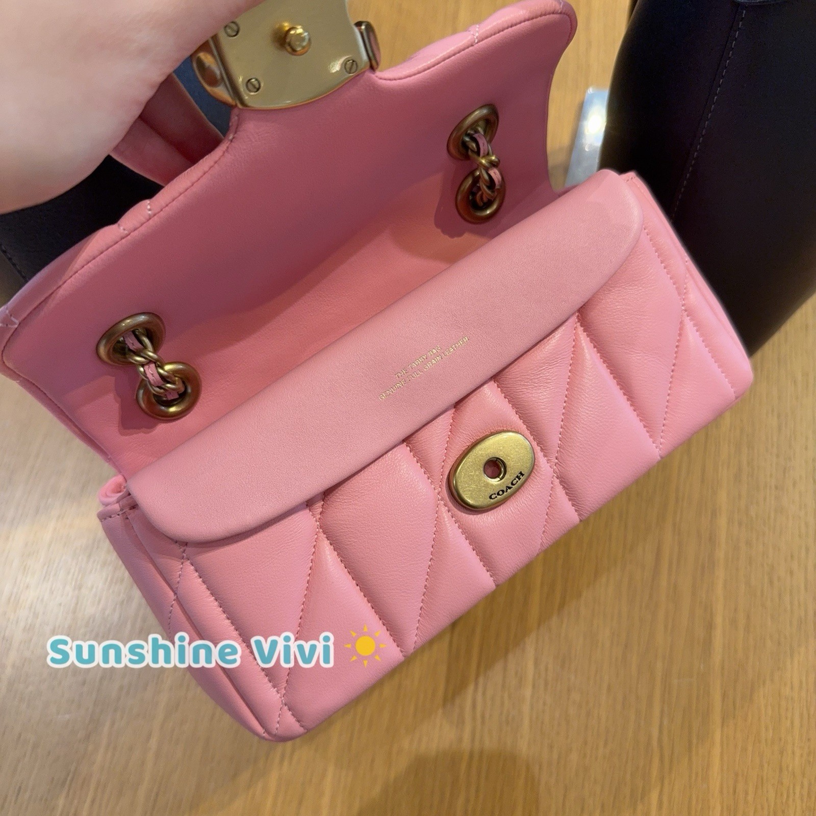 NWT COACH CP149 Tabby Shoulder Bag 20 Quilting nappa Leather FLOWER PINK