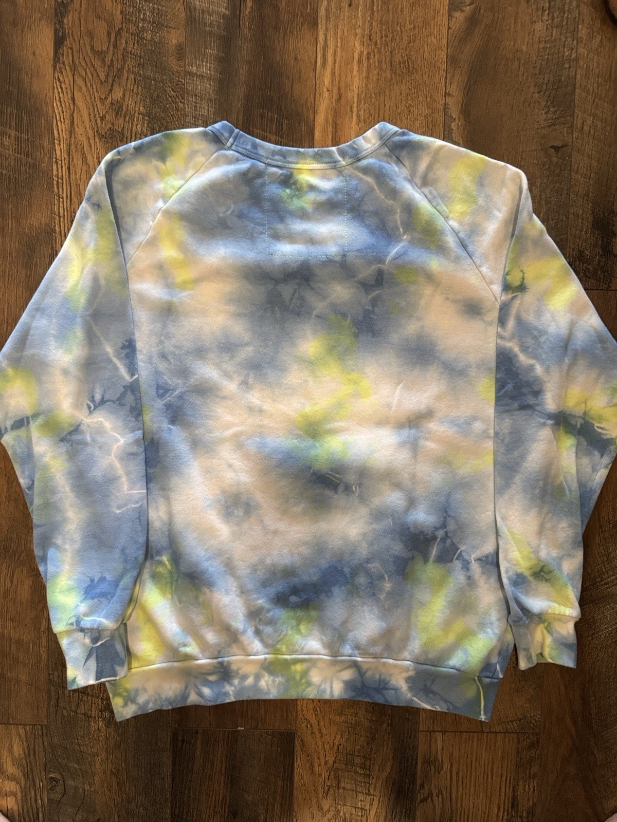 Aviator Nation Tie-Dye Fleece Jogger Set Blue Yellow White $125 OBO