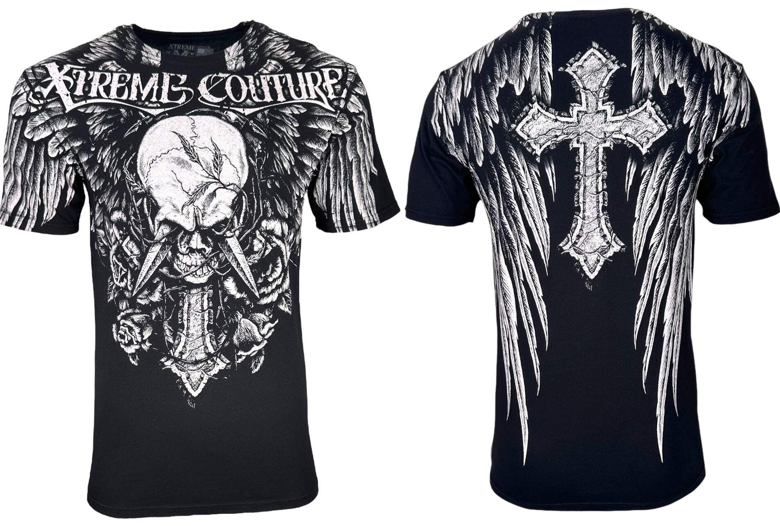 Xtreme Couture By Affliction Men’s T-shirt Dagger Biker Tattoo S-5XL