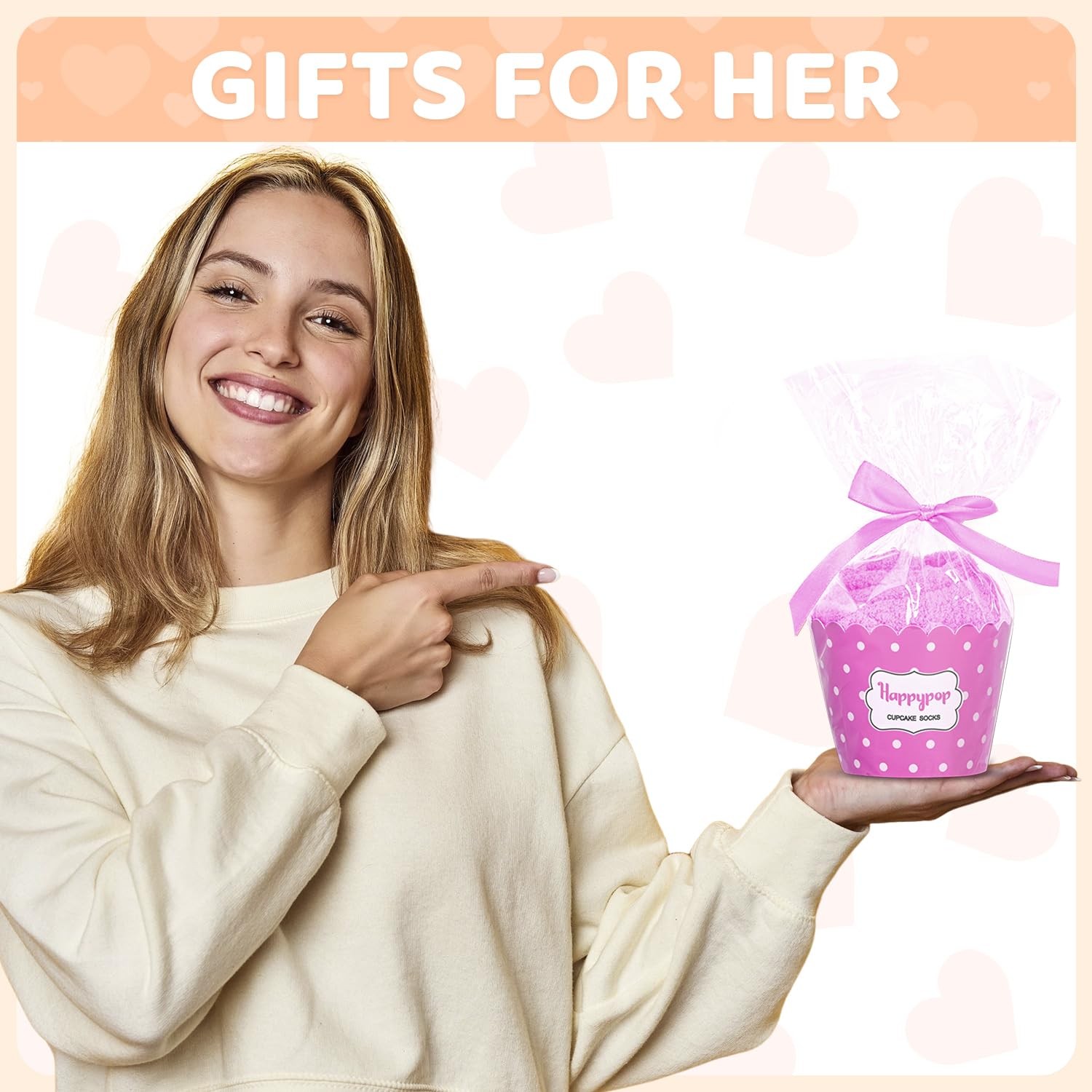 HAPPYPOP Gifts for Girlfriends from Boyfriend – Funny Medium, Love You Pink