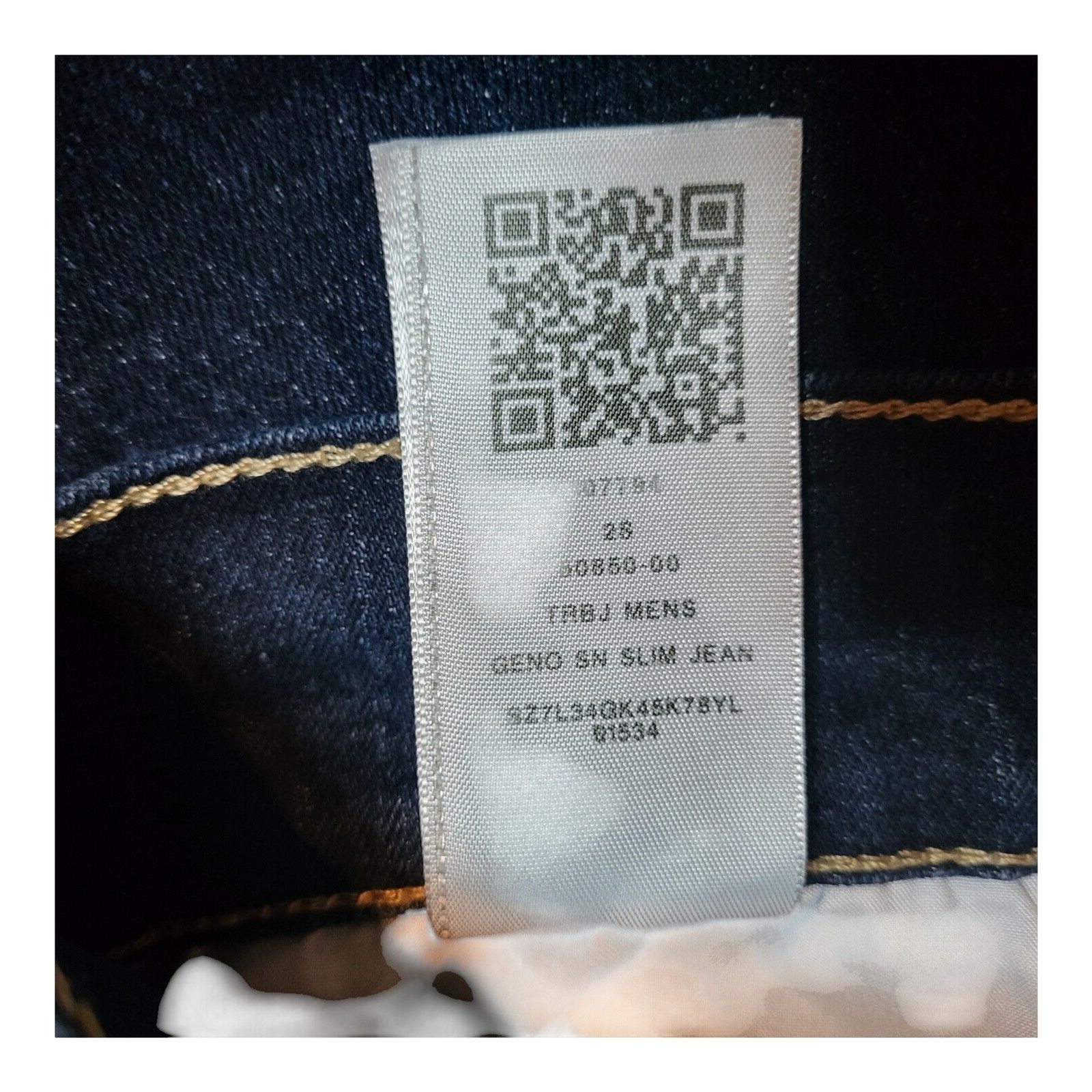 True Religion Jeans Mens 28 Geno NS Slim Dark Wash 28×31