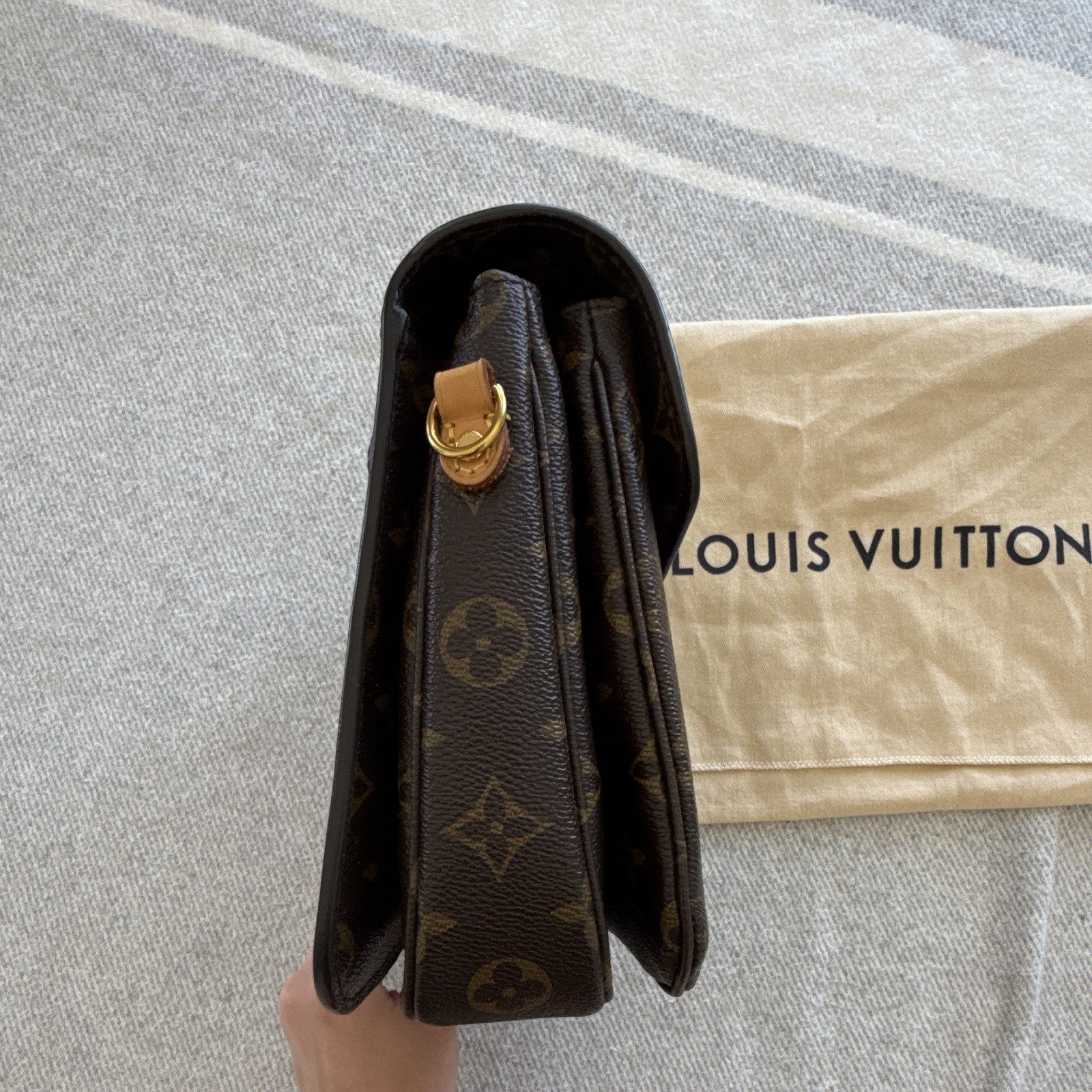 Louis Vuitton Monogram Pochette Metis Crossbody, Strap & Dust Bag