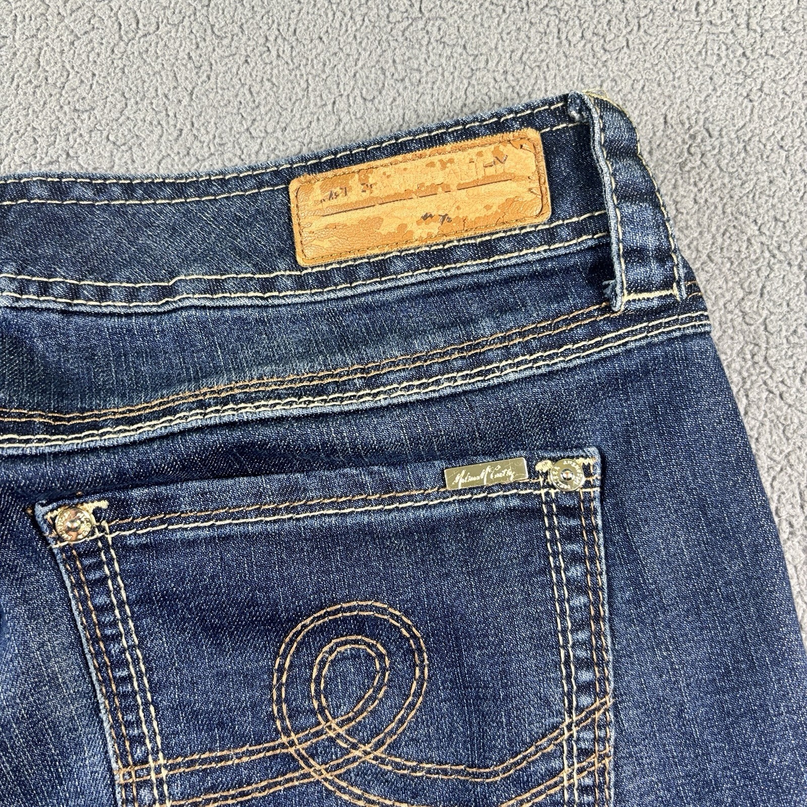 Melissa McCarthy By Seven7 Straight Leg Jeans Dark Wash Blue Size 14W M7D1699GL