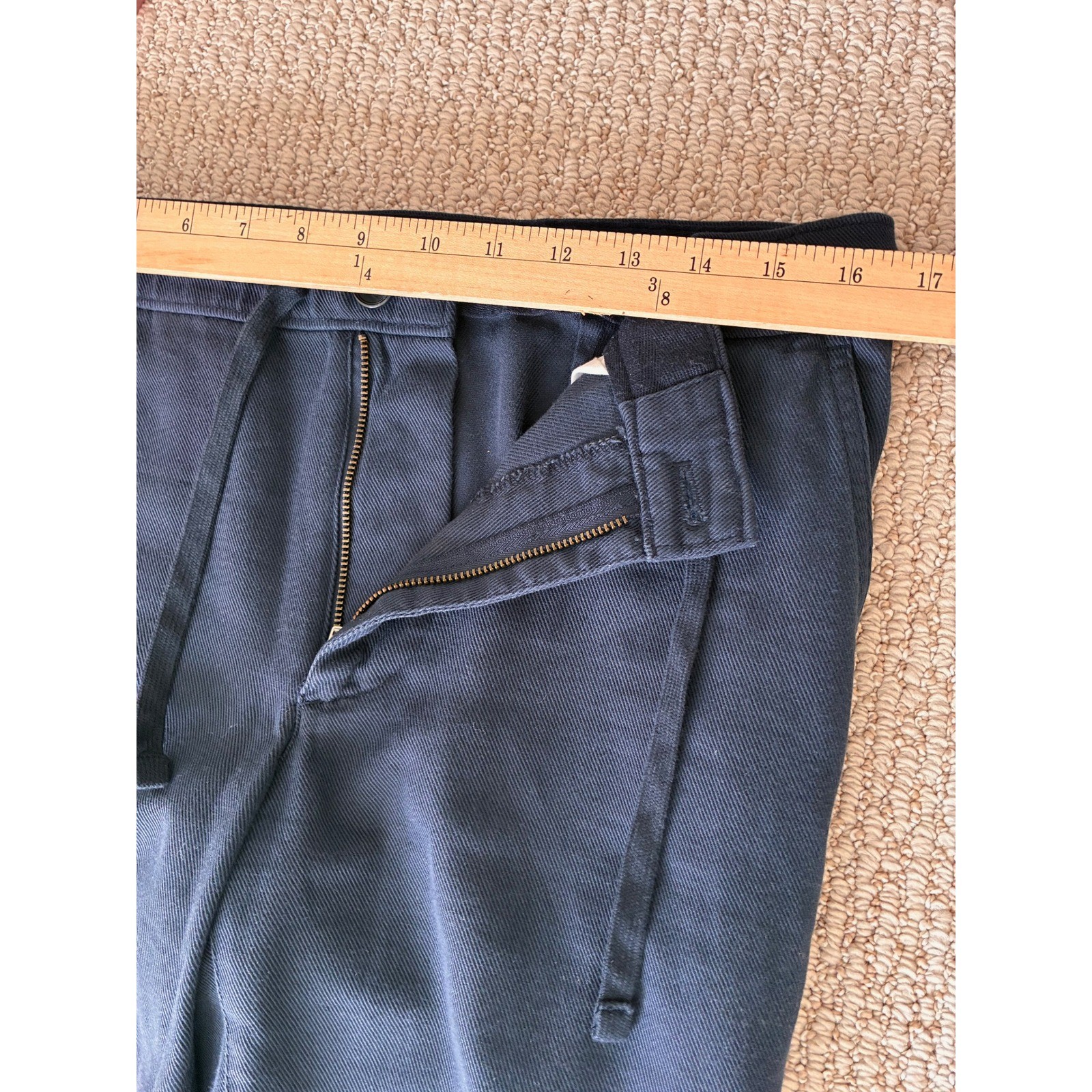 Old Navy Weekender Pant Classic Navy Straight Leg Drawstring Size S 421916-01