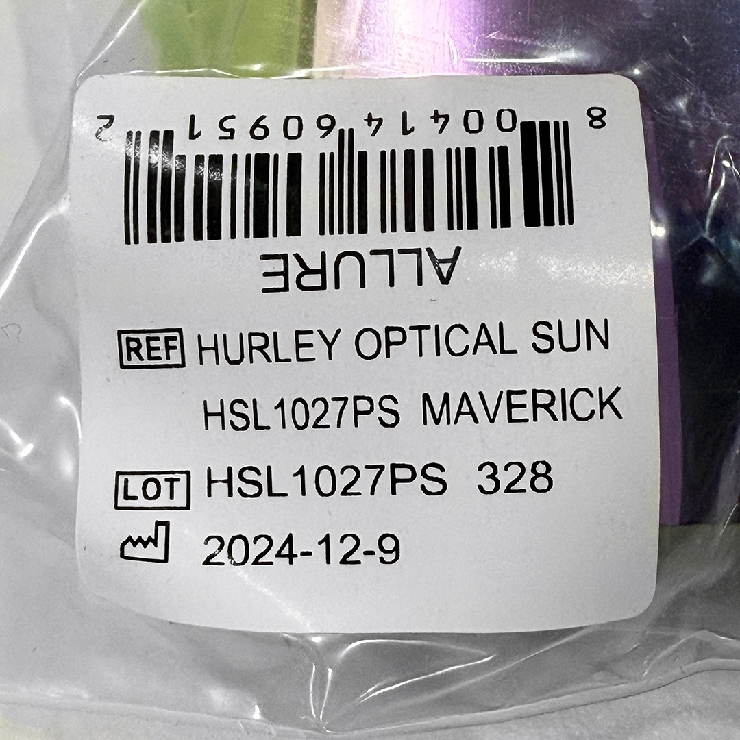 Hurley Semi-Rim Shield Polarized Sunglasses NWT Lime / Multi – #49187-SUN3