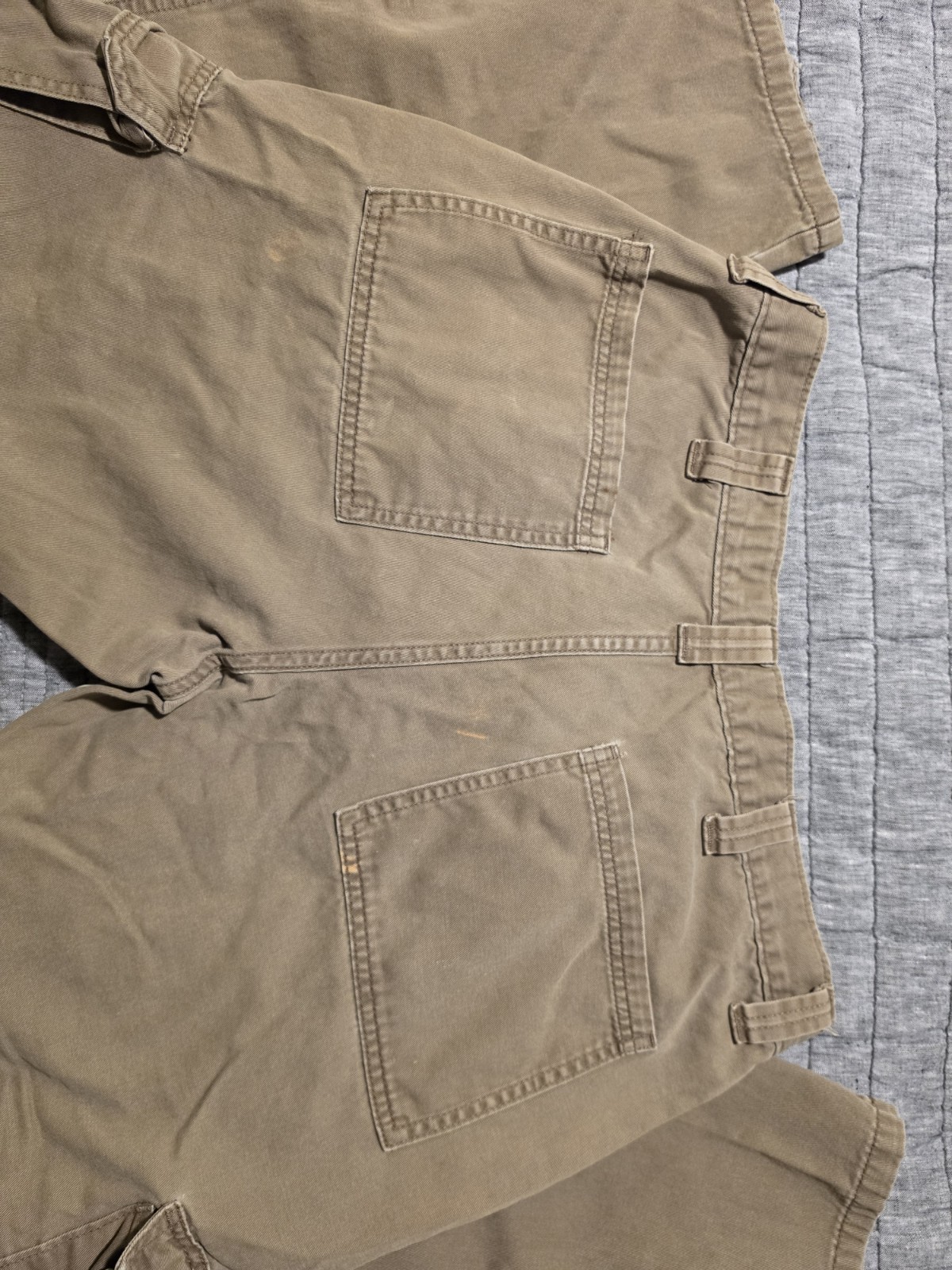 Wrangler Straight Fit 100% Cotton Cargo 34×30 Olive Green