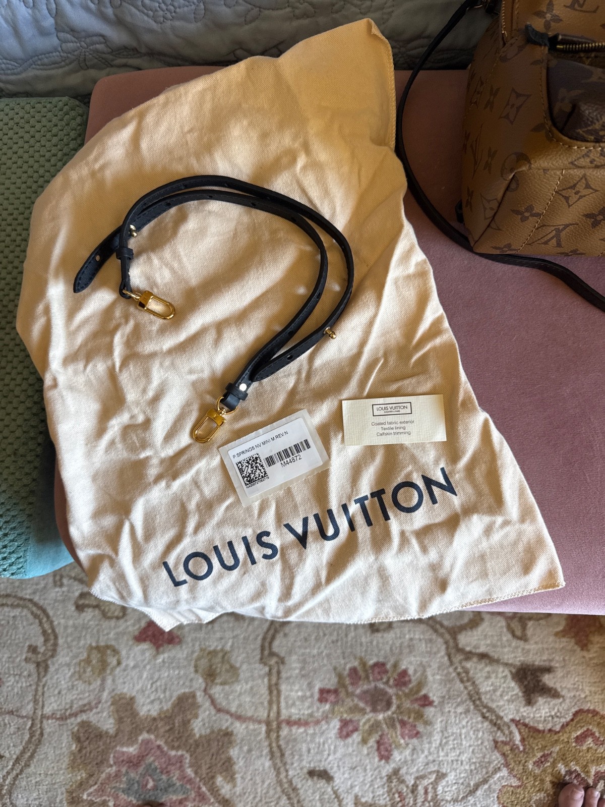 Louis Vuitton Palm Springs Backpack Mini Brown Canvas