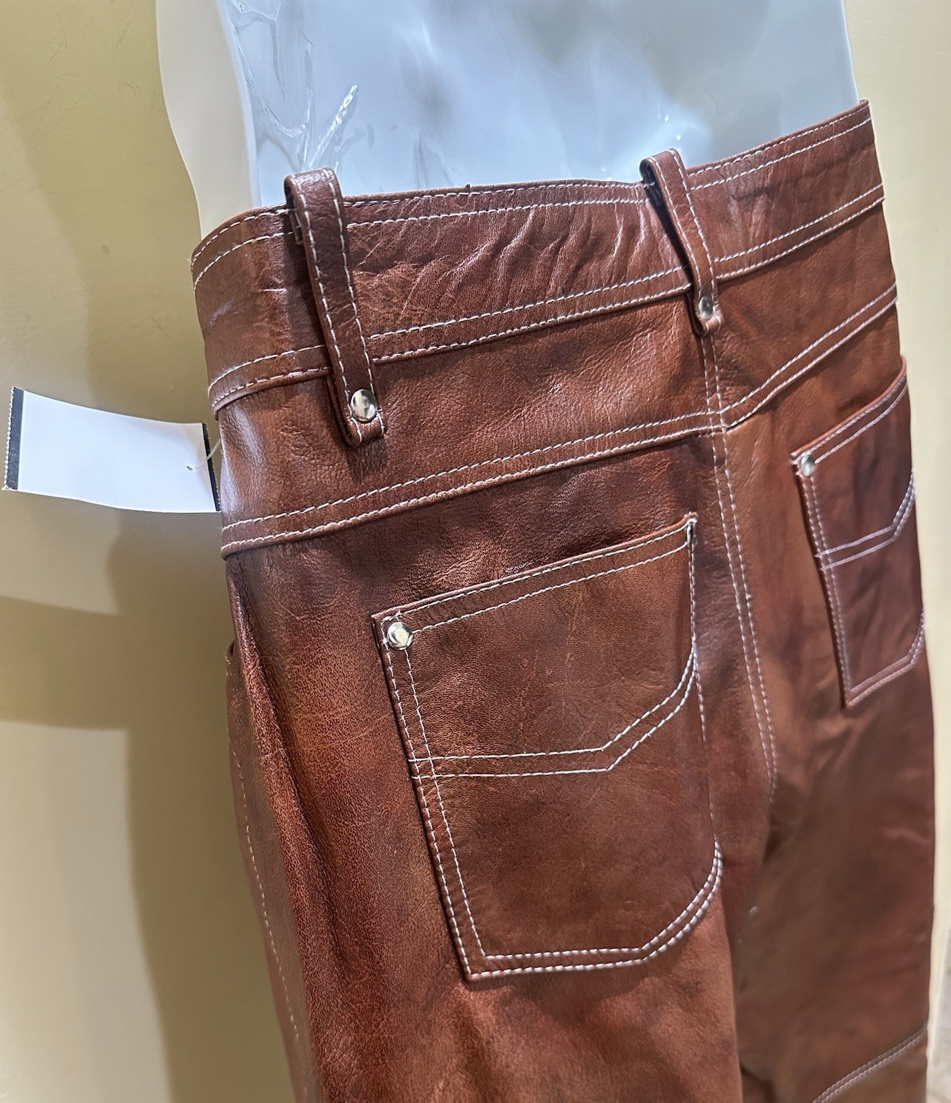 Men’s Real Leather Pants Sz 36
