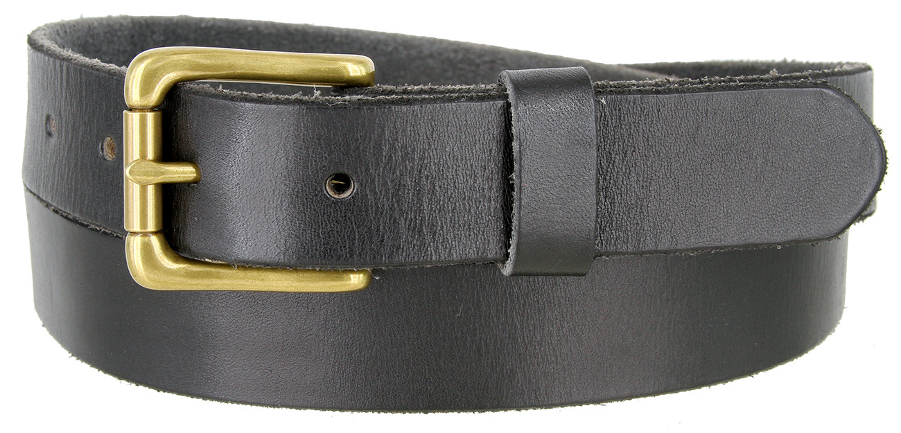 Men’s dress belt genuine full leather casual dress belts 1-1/8″ (30mm) Wide