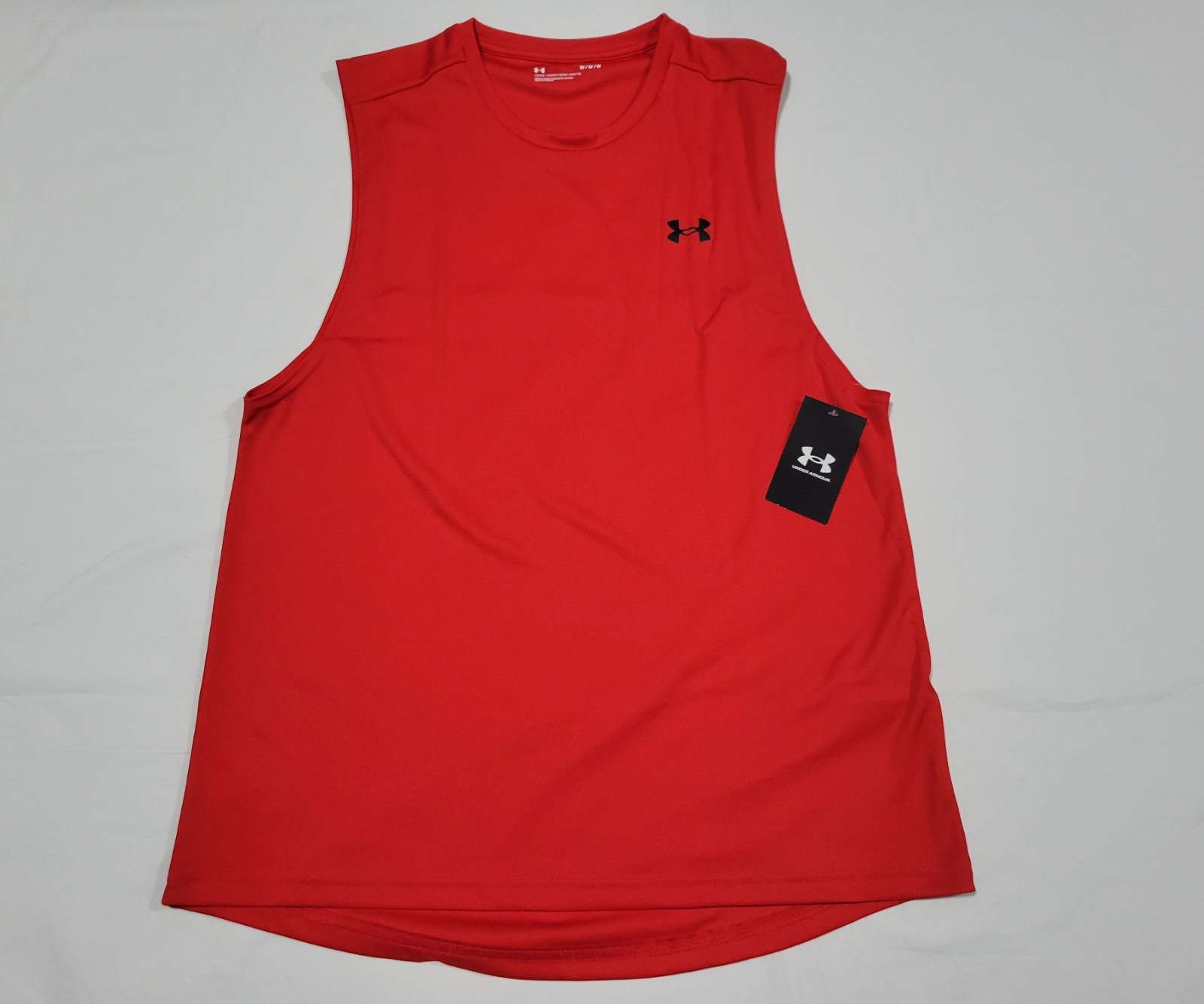 Under Armour Mens Velocity Muscle Tank Heat Gear Loose 1327972-600 Red