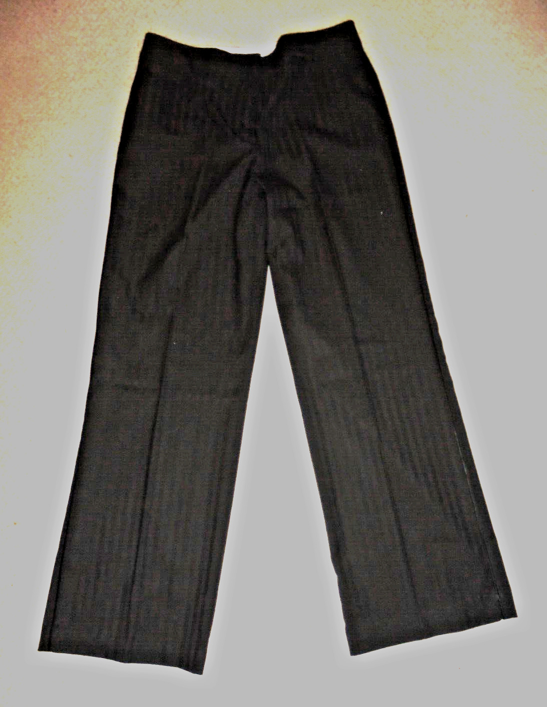 Worthington Women’s Stretch Slight Bootcut Dress Pants Size 8 Black striped New