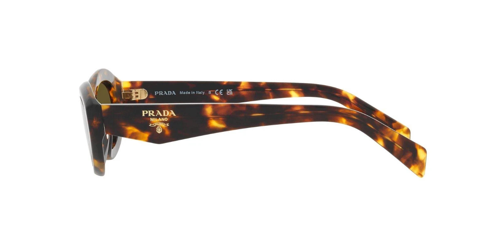 PRADA PR 26ZS 14LO9Z Honey Tortoise Dark Brown Women Sunglasses AUTHENTIC NEW