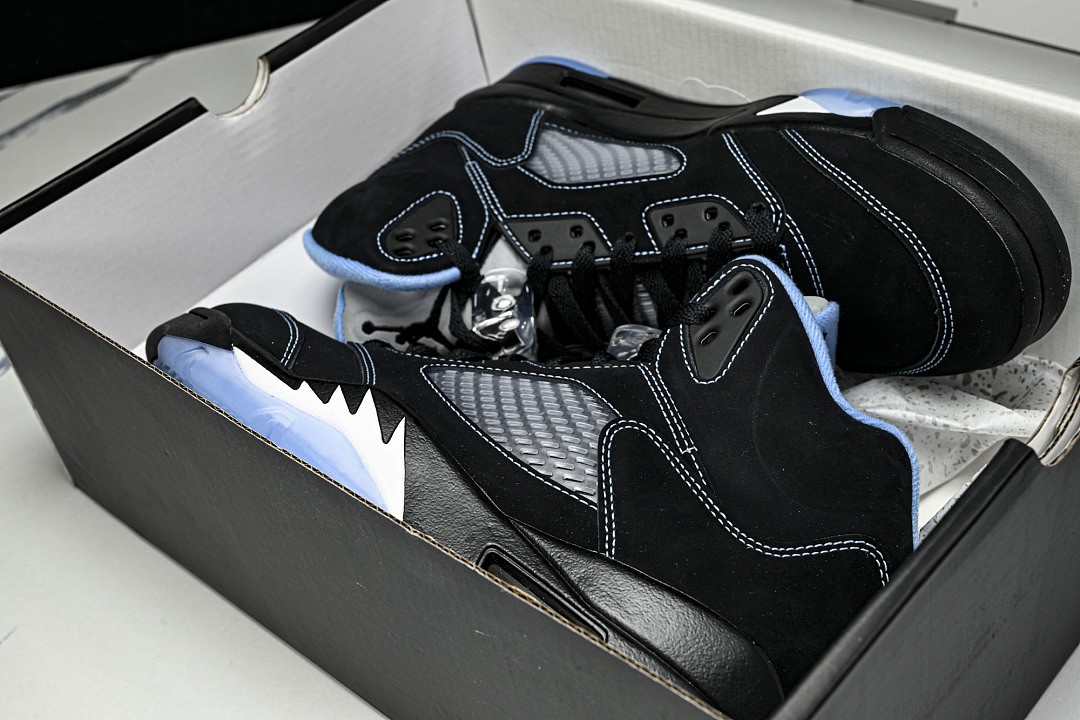 DD0587-008 Jo*dan 5 Retro Black University Blue (2026) Men’s Shoes Size 4-13