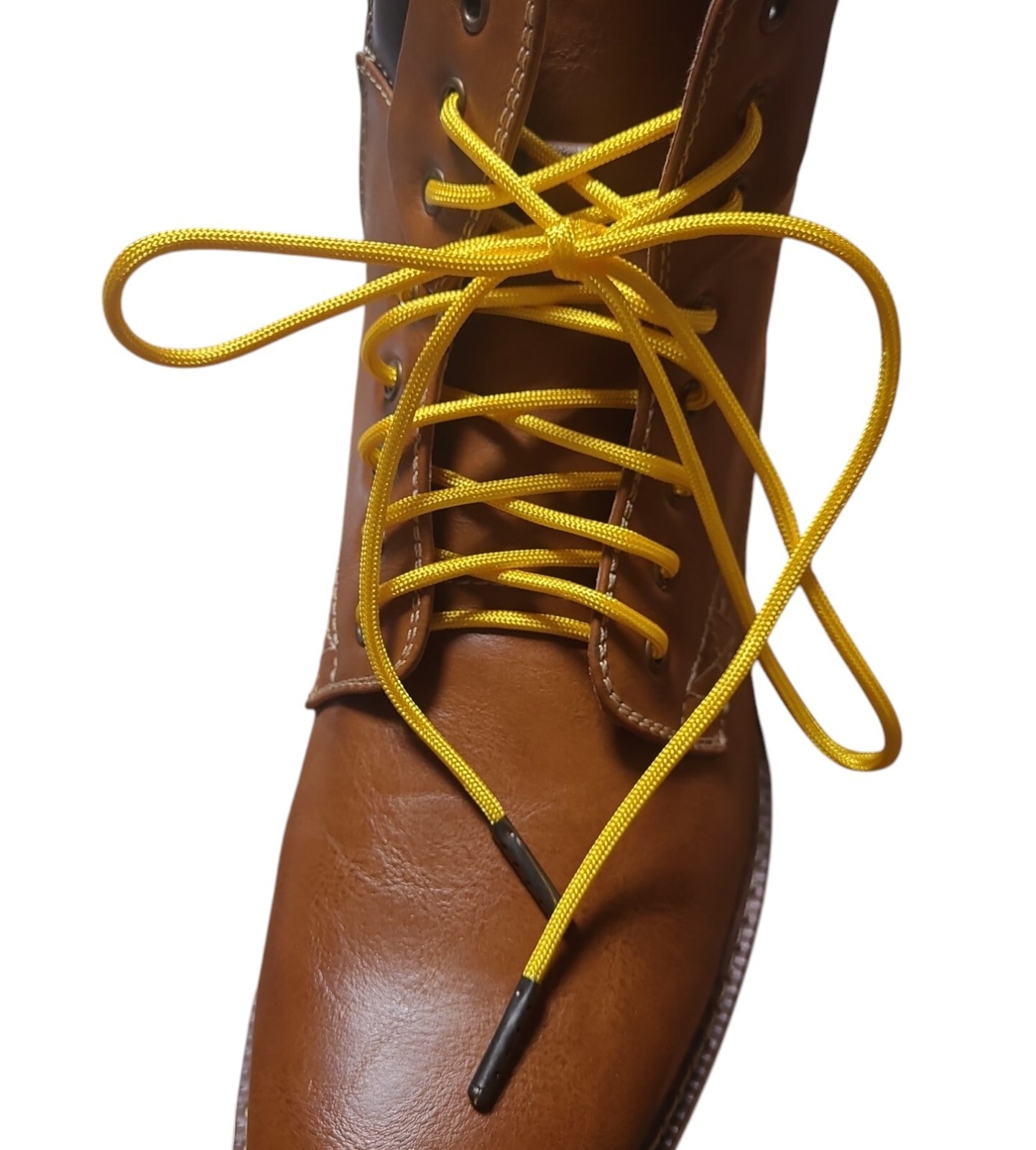 1 Pair Pack 550 Paracord shoelaces bootlaces with strongest Black Steel Tips