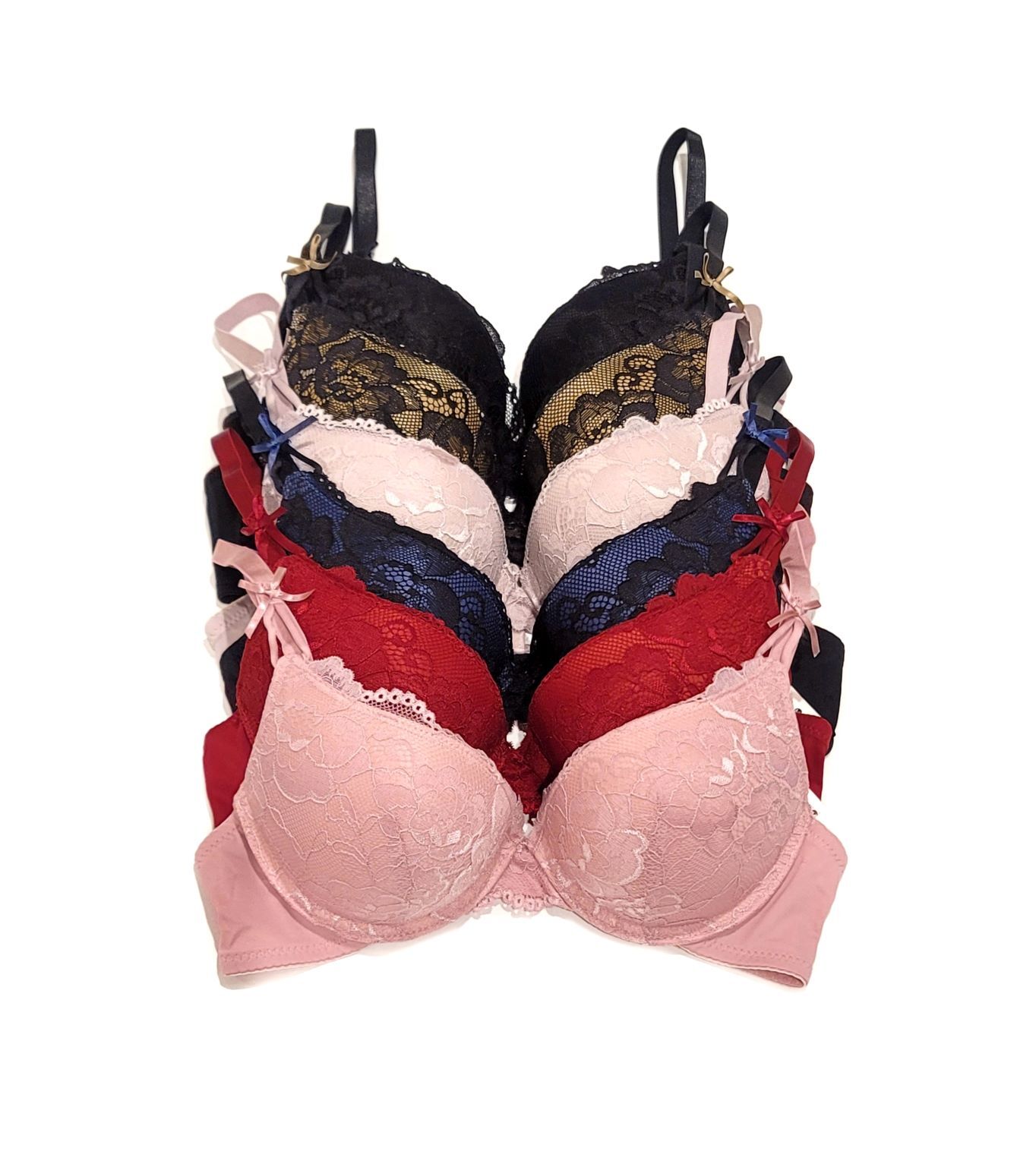 Add 2 Cup Sizes Extreme Ultimate Padding Power Lift Lace Ribbon Sexy Push Up Bra