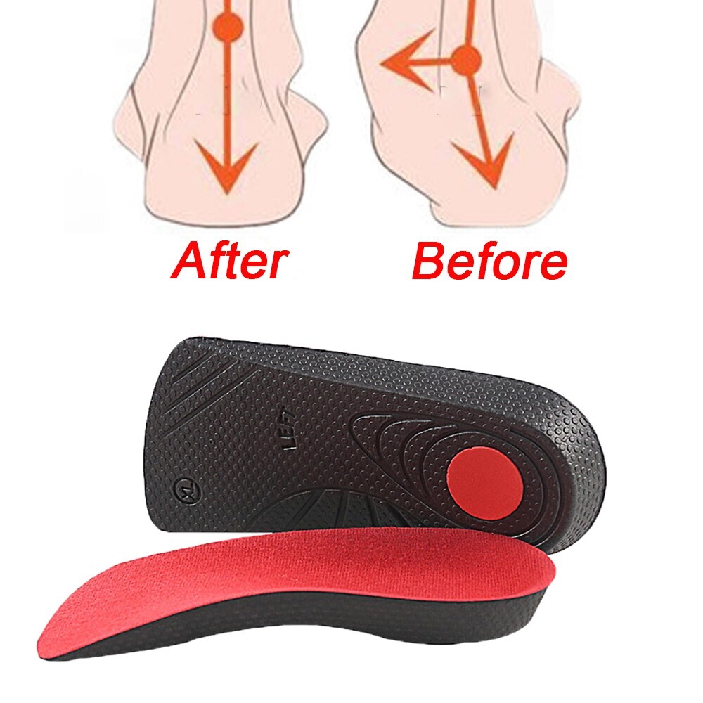3/4 EVA Orthotic Insoles Arch Support Foot Pain Relief Shoe Insert Pad Men Women