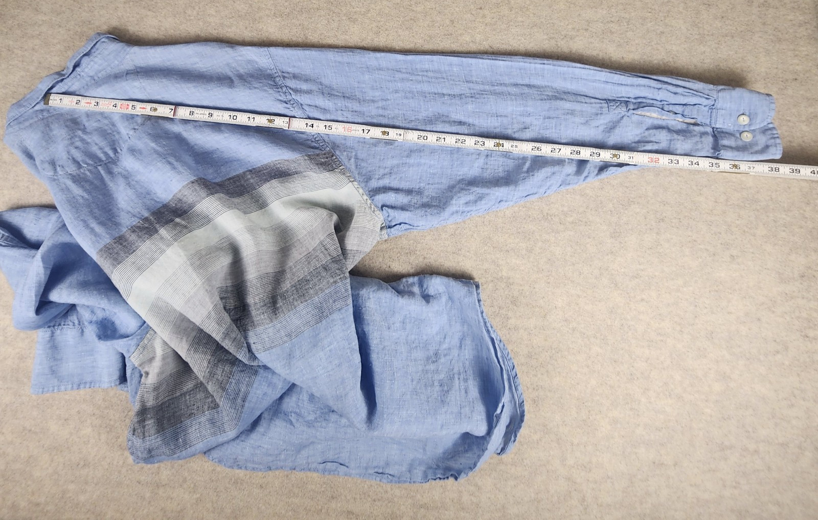 Tommy Bahama Relax Blue Linen Long Sleeve Button Down Shirt XL Beach Island Surf
